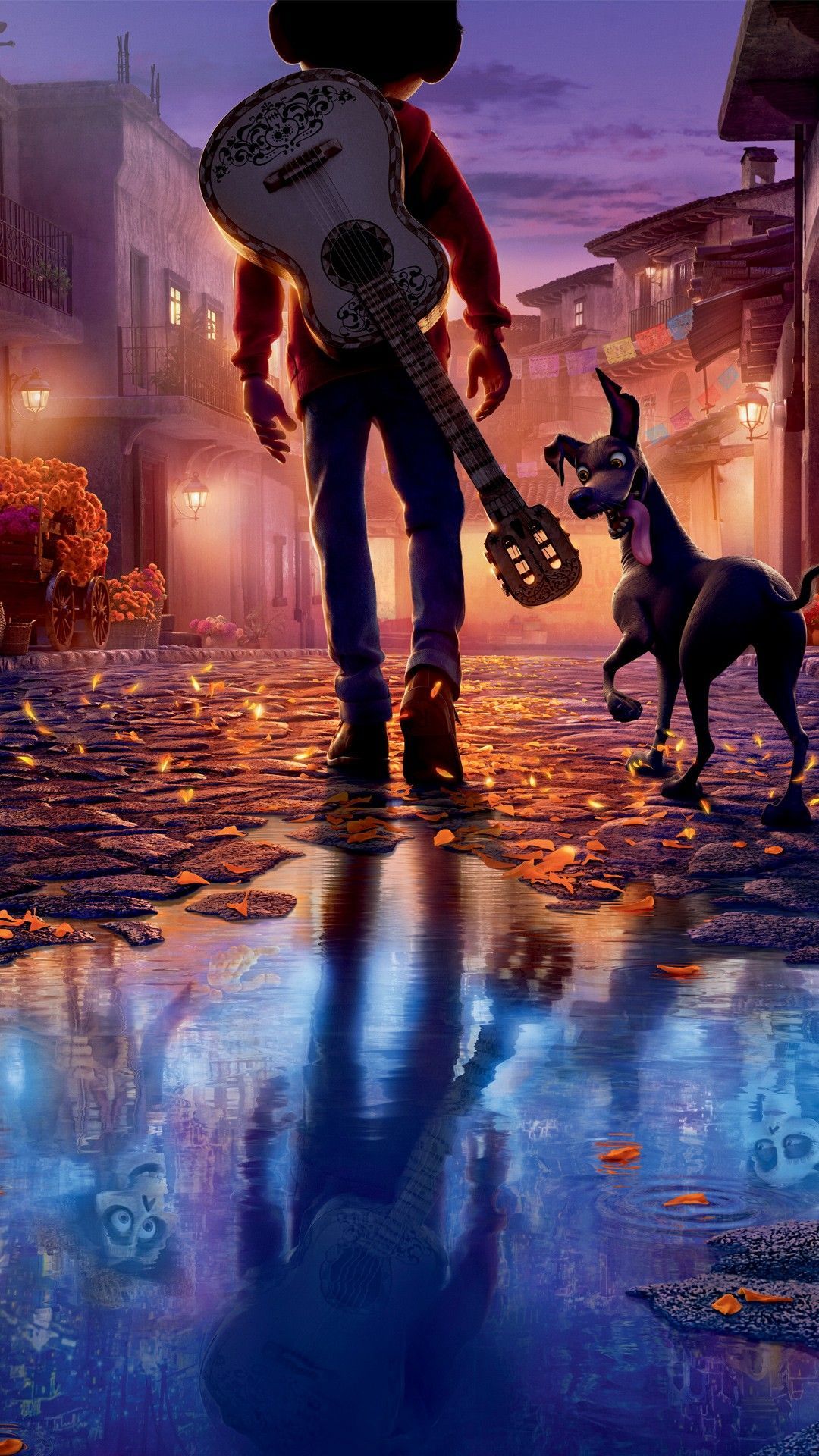Miguel con chitarra e Dante, Coco, 1080x1920 Full HD Verticale, Samsung Galaxy