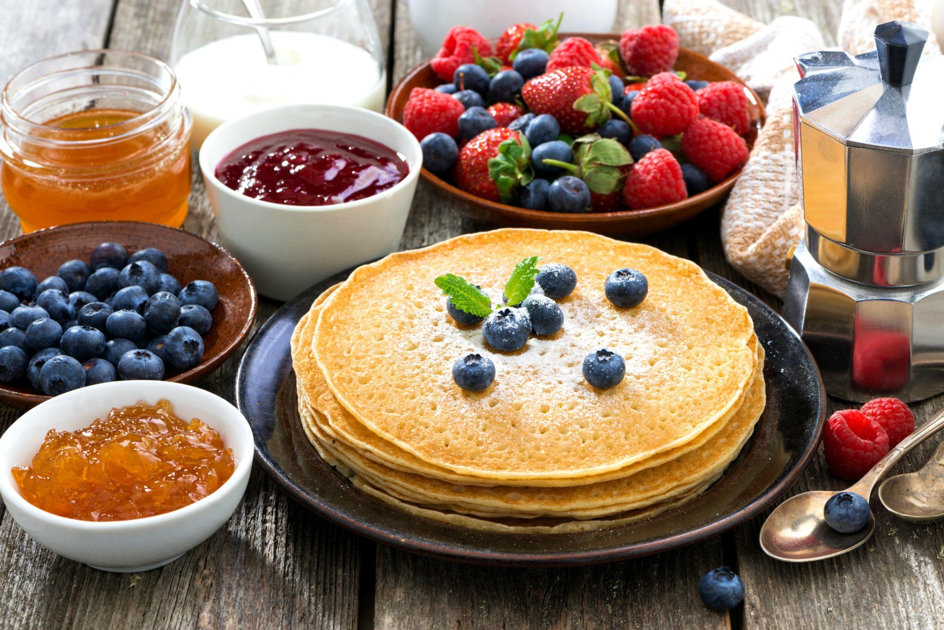 Pancake con frutti di bosco, 1920x1282 Full HD+, Desktop