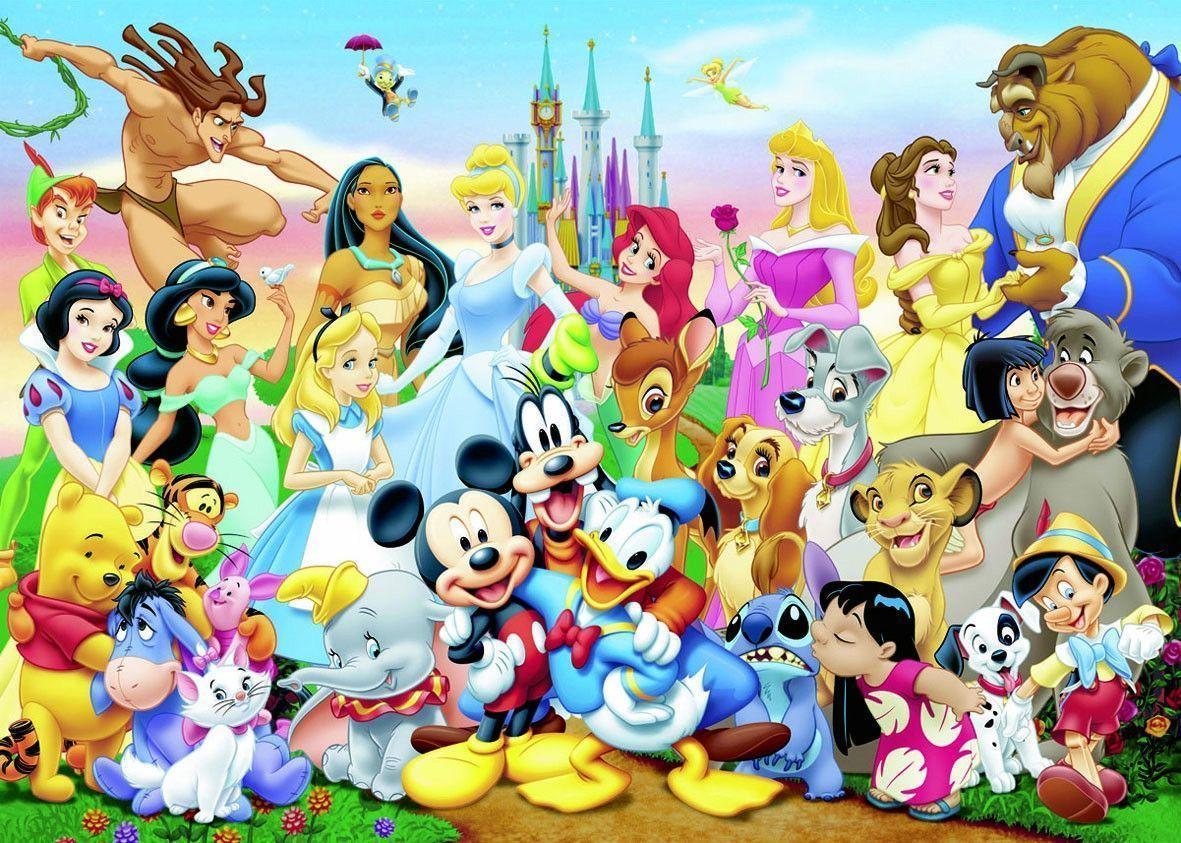 Sfondi con Collage di Personaggi Disney