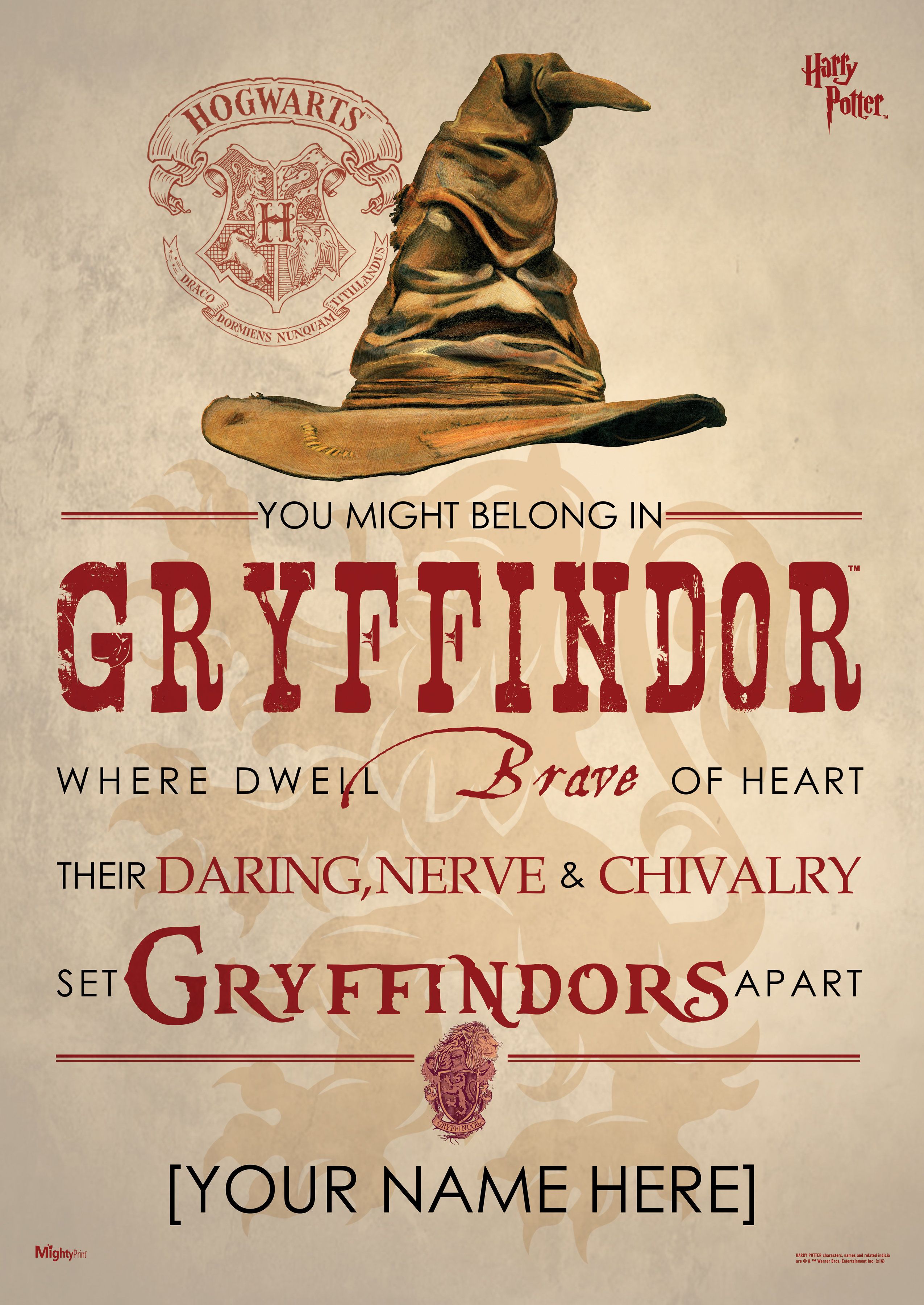 Collage Grifondoro Harry Potter, 720x1280 Verticale, Telefono