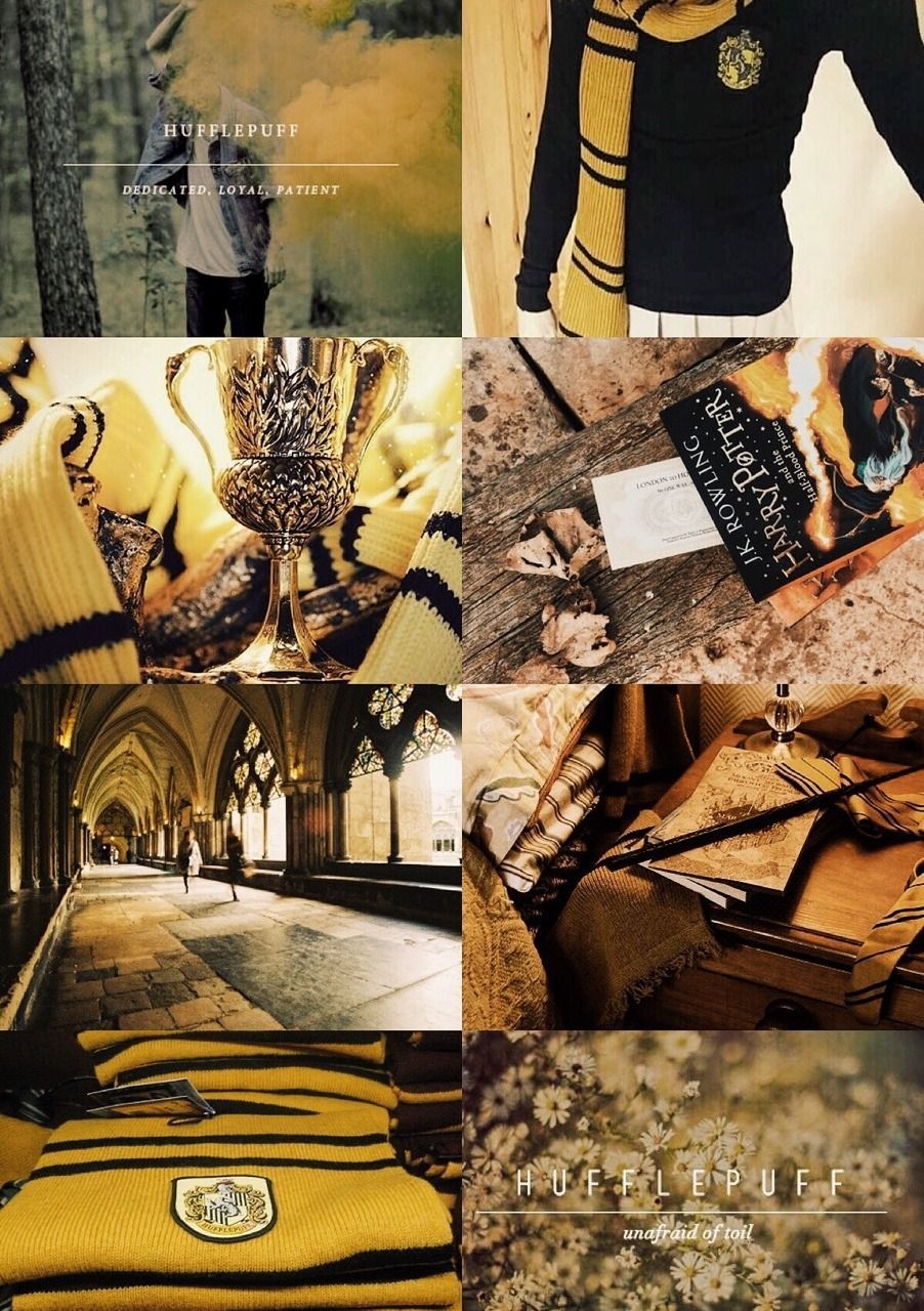 Collage Tassorosso Harry Potter, mondo magico, 902x1280 Verticale, Telefono