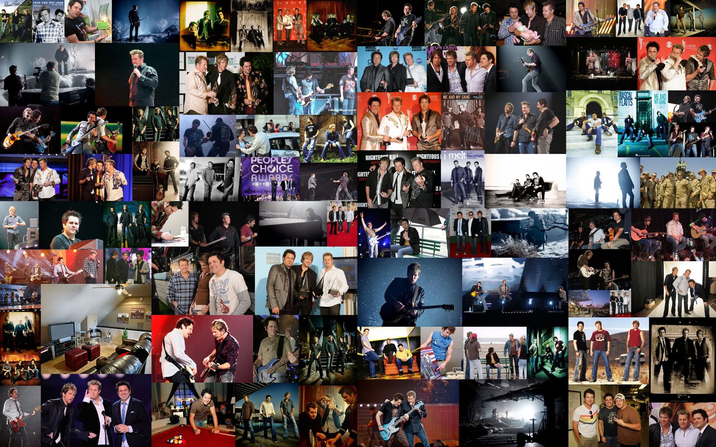 Collage foto gruppo musicale, 1440x900 HD, Desktop