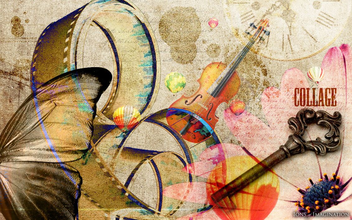 Collage foto donna capelli castani, 2560x1440 1440p, Desktop
