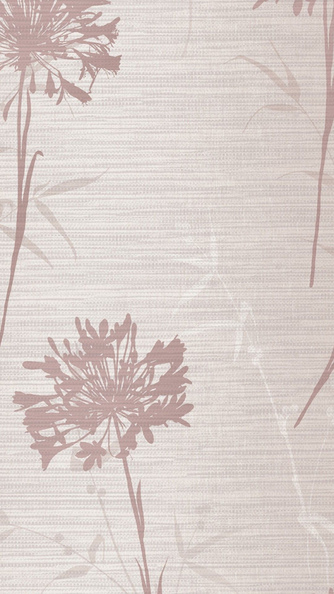 Fiori crema texture lino, 1080x1920 Full HD Verticale, iPhone