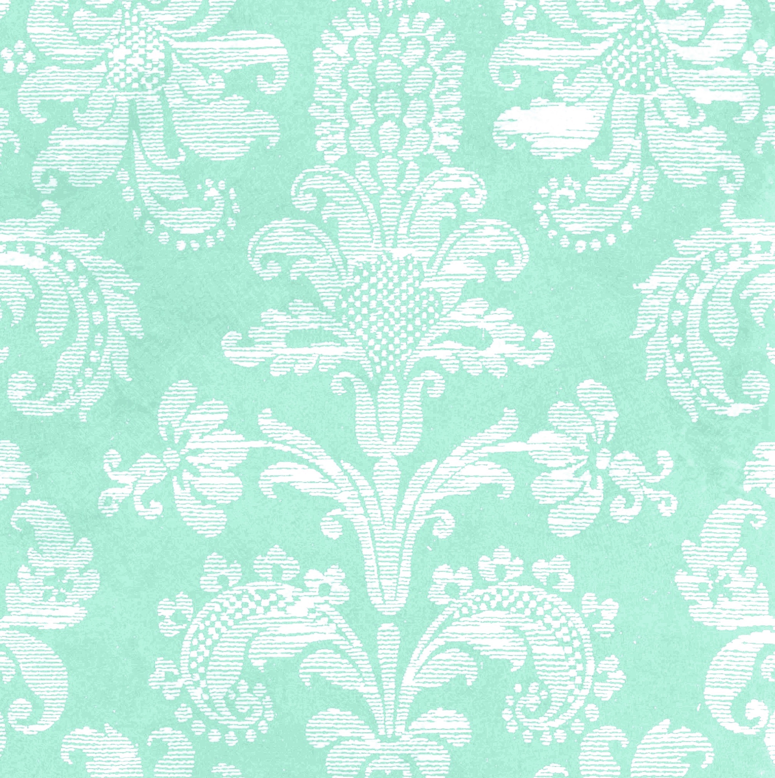 Motivo damascato verde menta, 1594x1600 Full HD Verticale, iPhone