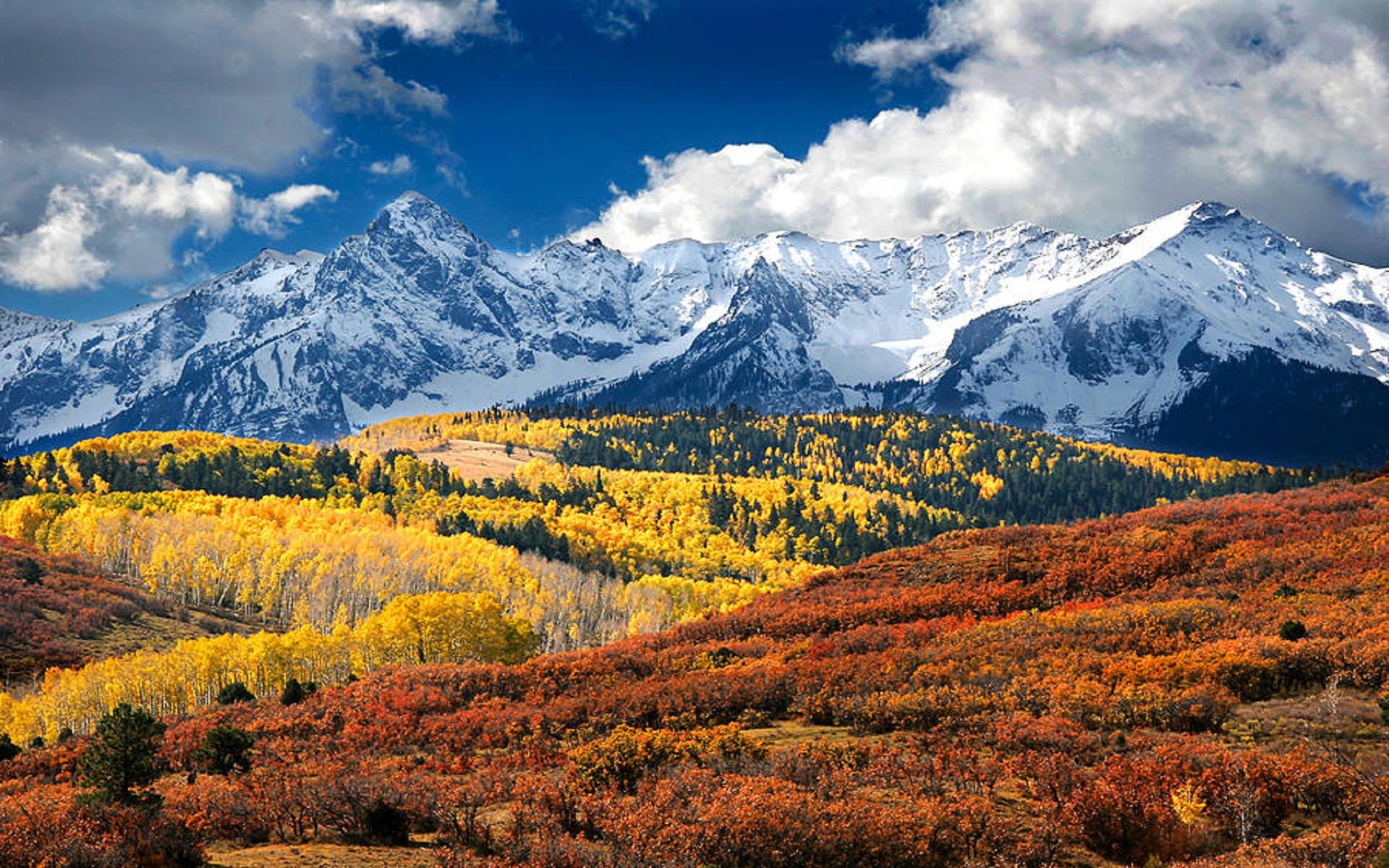 Montagne innevate Colorado autunno, 1920x1200 Full HD+ WUXGA, Laptop