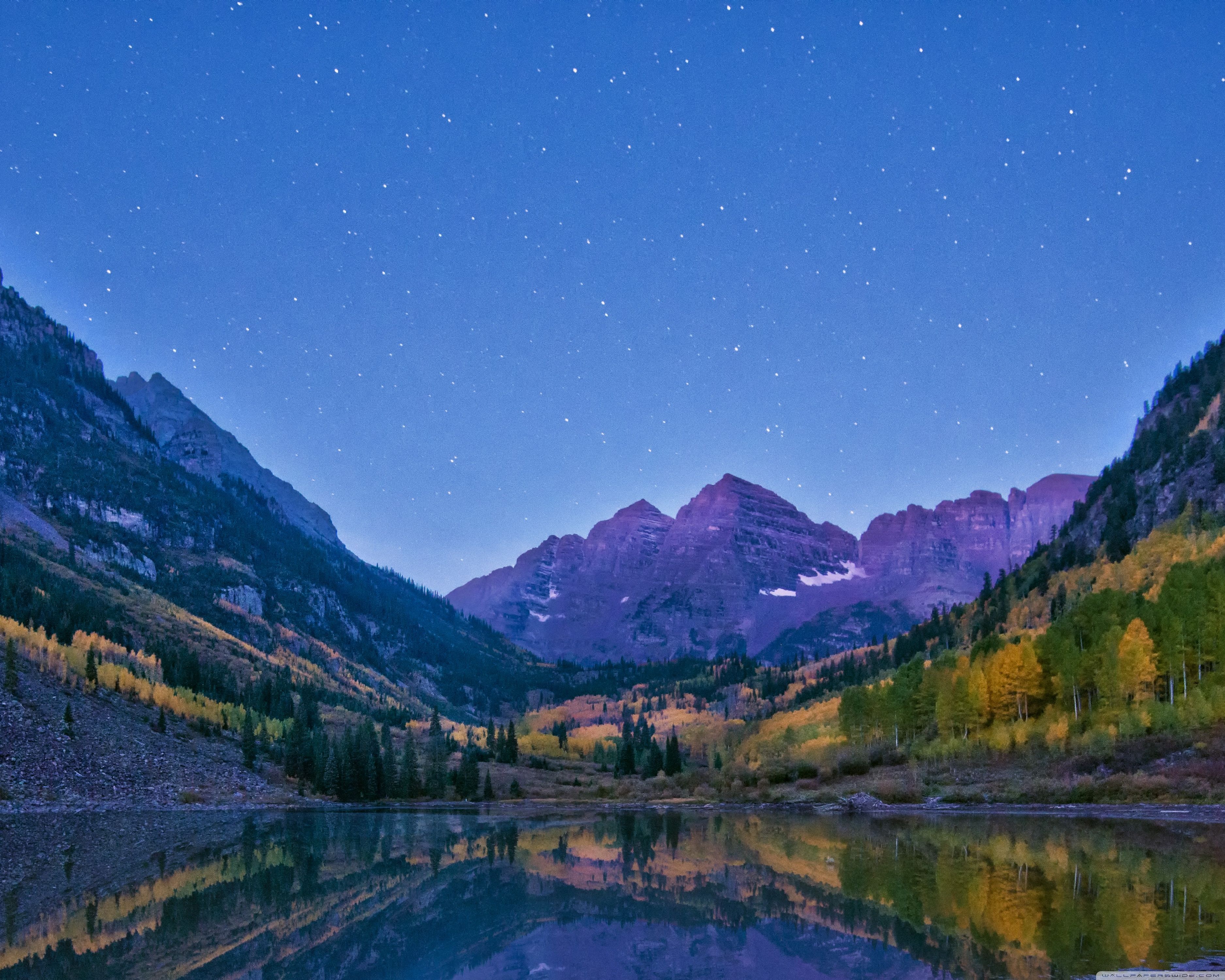 Maroon Bells all'alba, Colorado, 3750x3000 WQXGA, Monitor Gaming