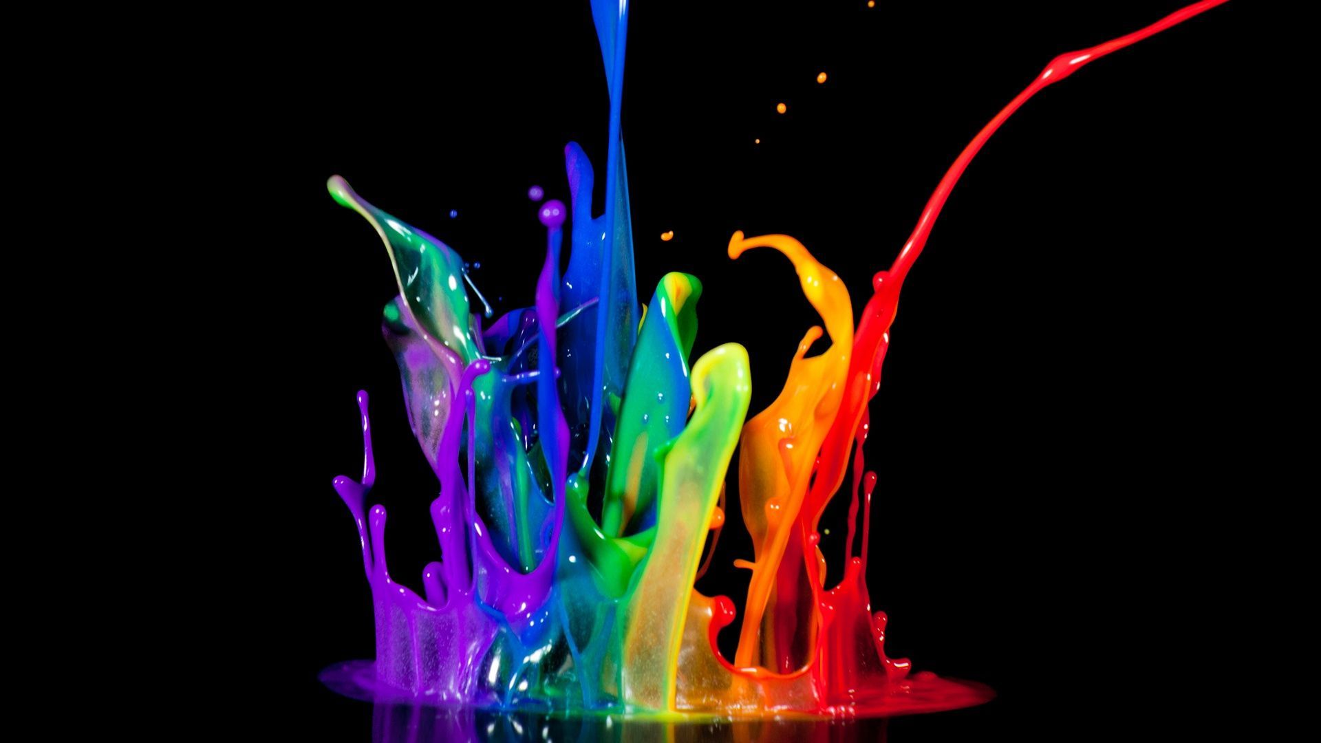 Schizzi di vernice colorata, 1920x1080 Full HD, MacBook Pro