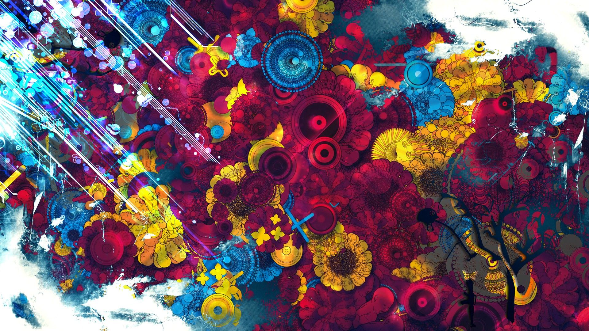 Design astratto colorato, 1920x1080 Full HD, Notebook