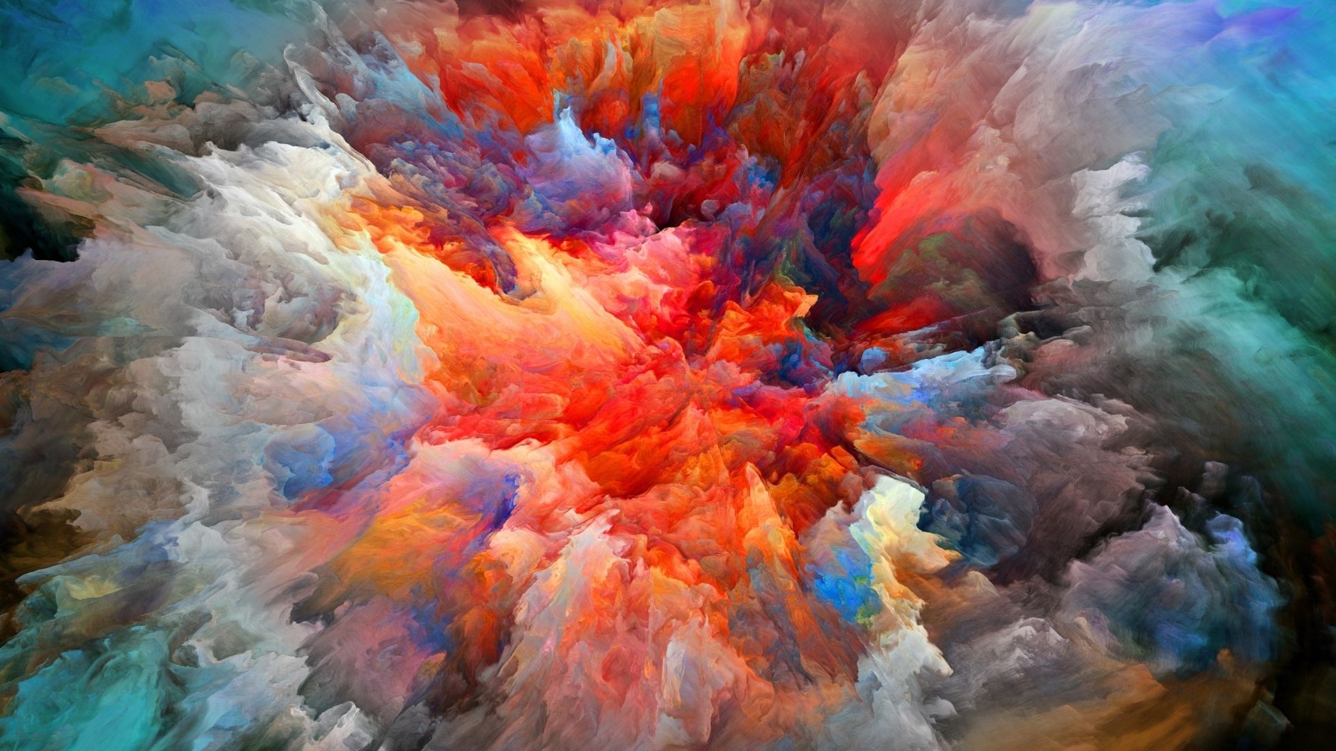 Esplosione di fumo colorato, 1920x1080 Full HD 1080p, Notebook Gaming
