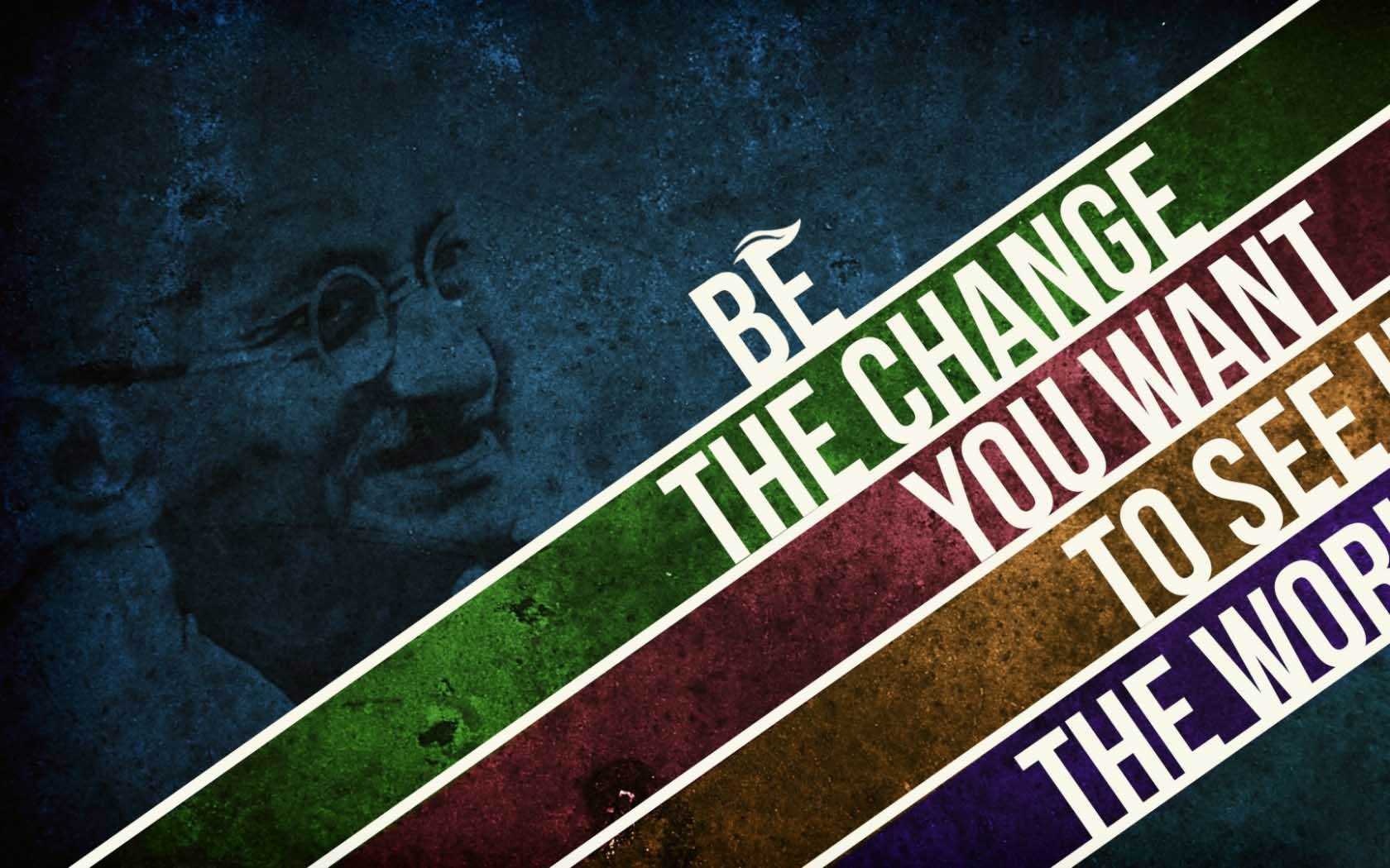 Gandhi citazione motivazionale colorata, 1680x1050 HD Ready, Acer Nitro
