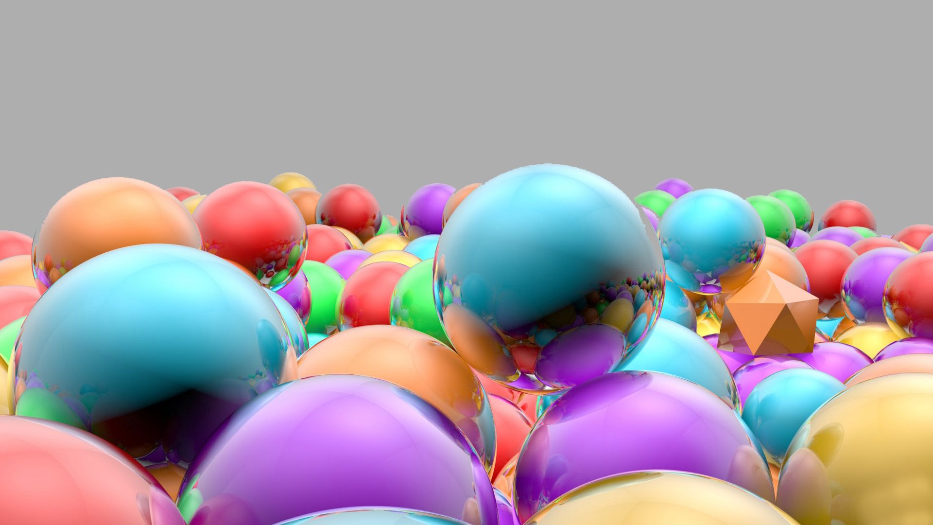Sfere 3D colorate astratte, 1920x1080 1080p, ROG Asus Laptop