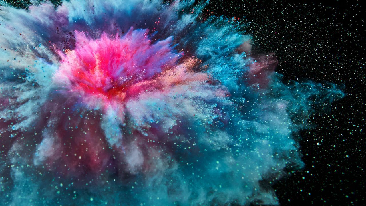 Esplosione colorata polvere, 1280x720 HD, MacBook Pro