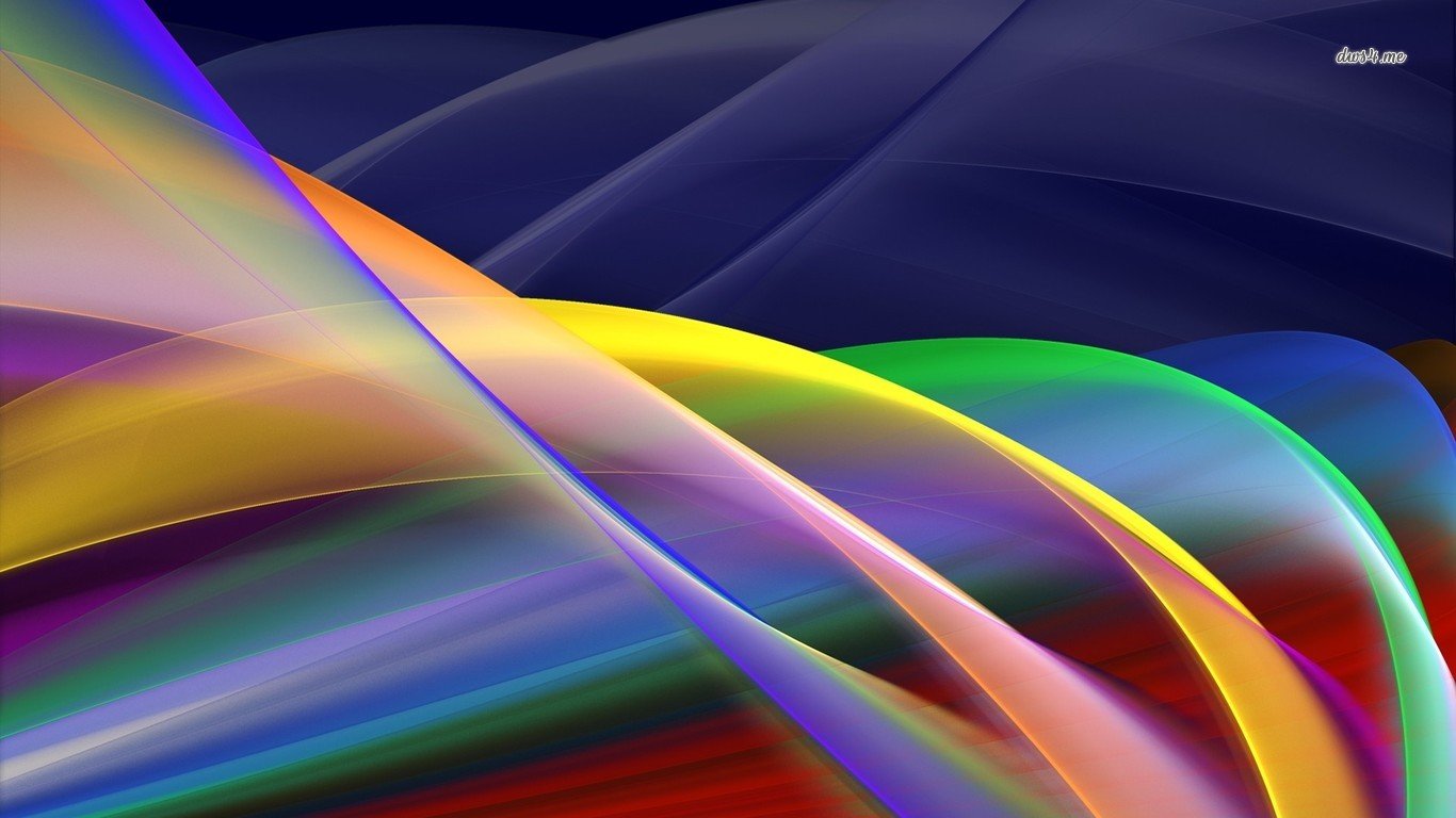 Nastri astratti colorati sfumati, 1366x768 HD, Laptop