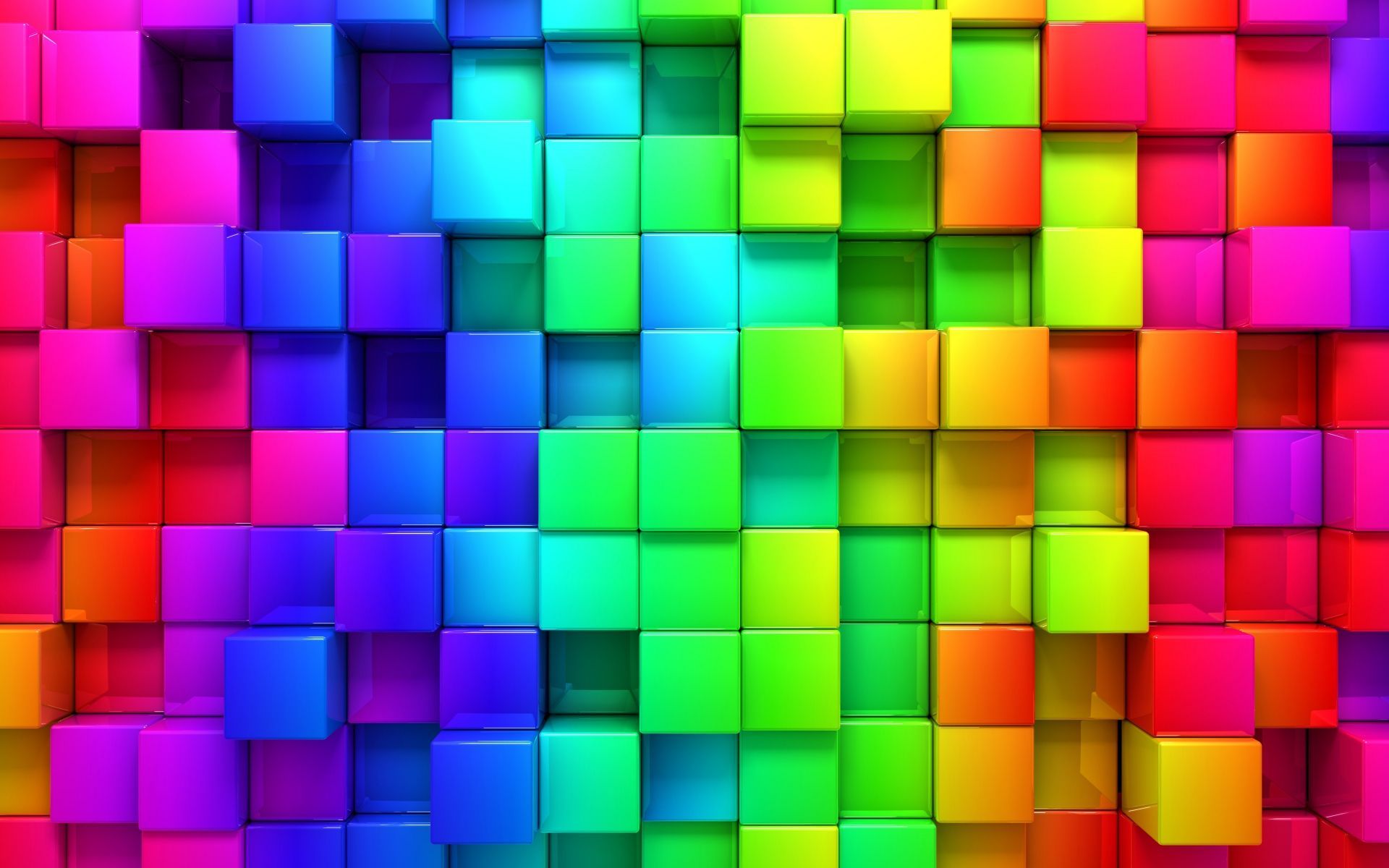 Cubi 3D arcobaleno colorati, 1920x1200 Full HD+ WUXGA, Acer Nitro