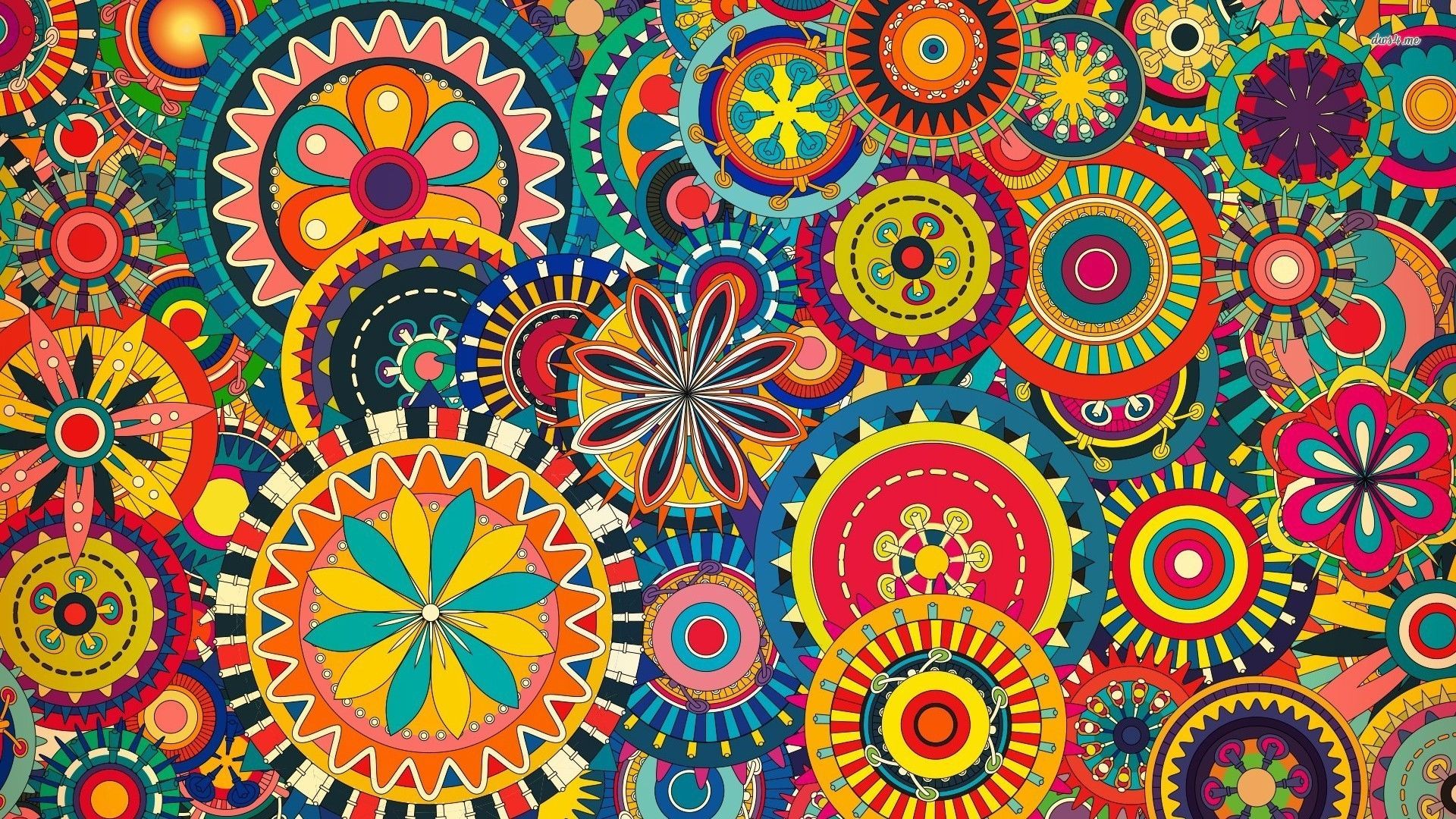 Mandala colorati geometrici, 1920x1080 Full HD 1080p, MacBook Pro