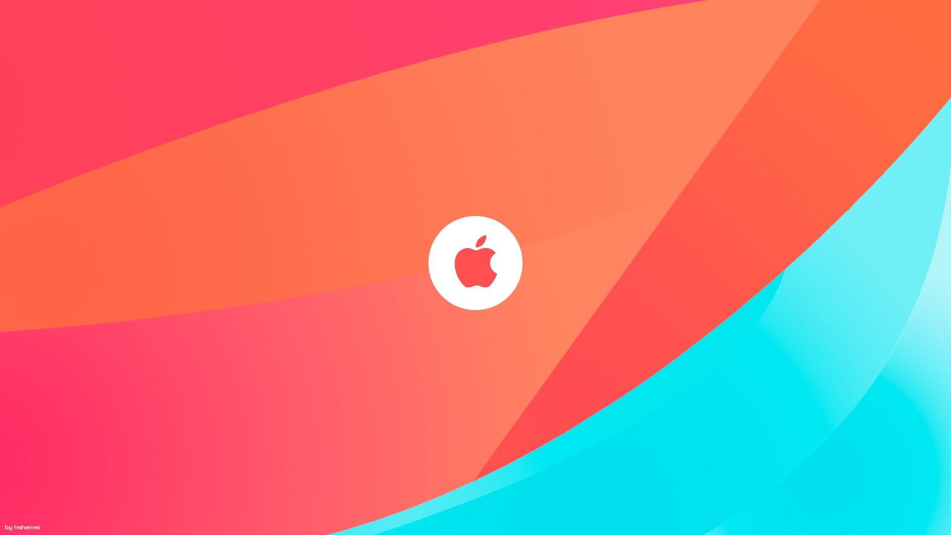 Logo Apple astratto colorato, Cupertino, 1920x1080 Full HD 1080p, Notebook