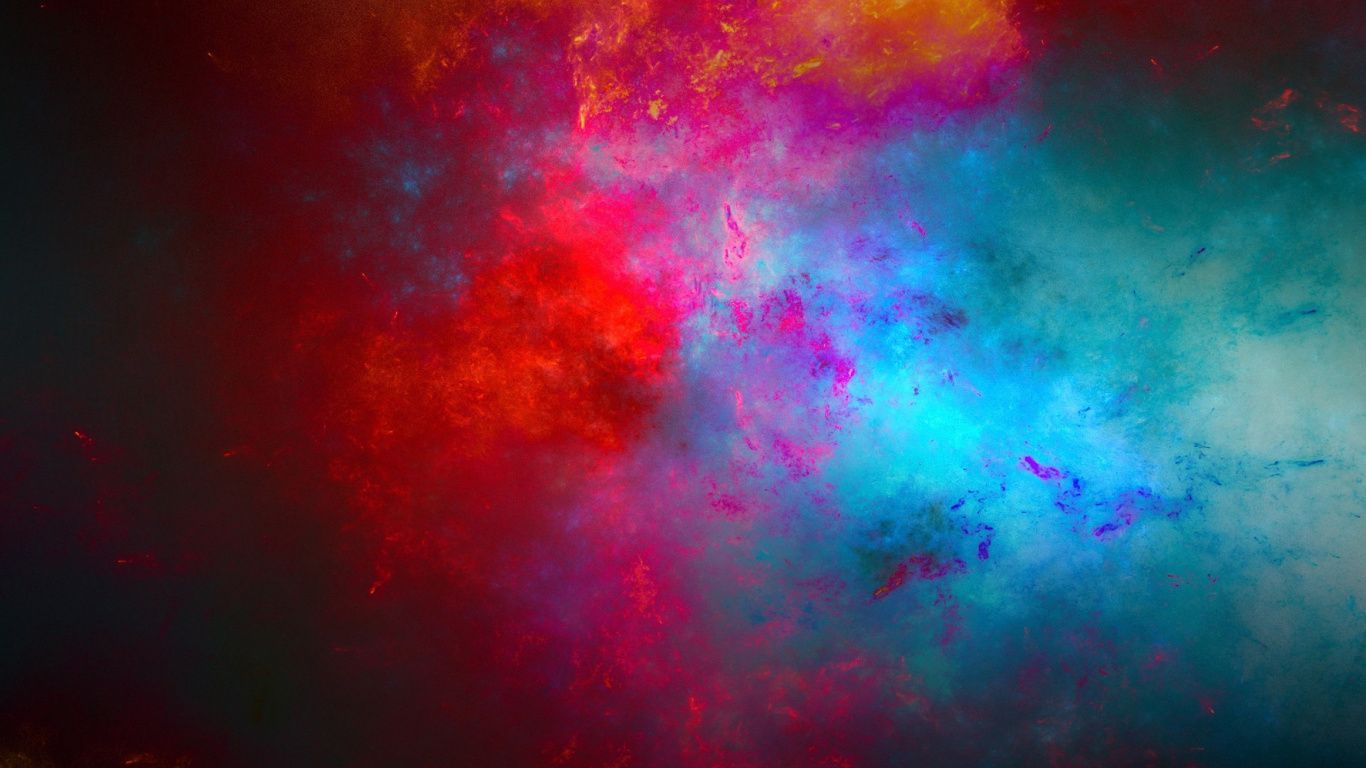 Nebulosa astratta rosso blu, 1366x768 720p, HP Laptop