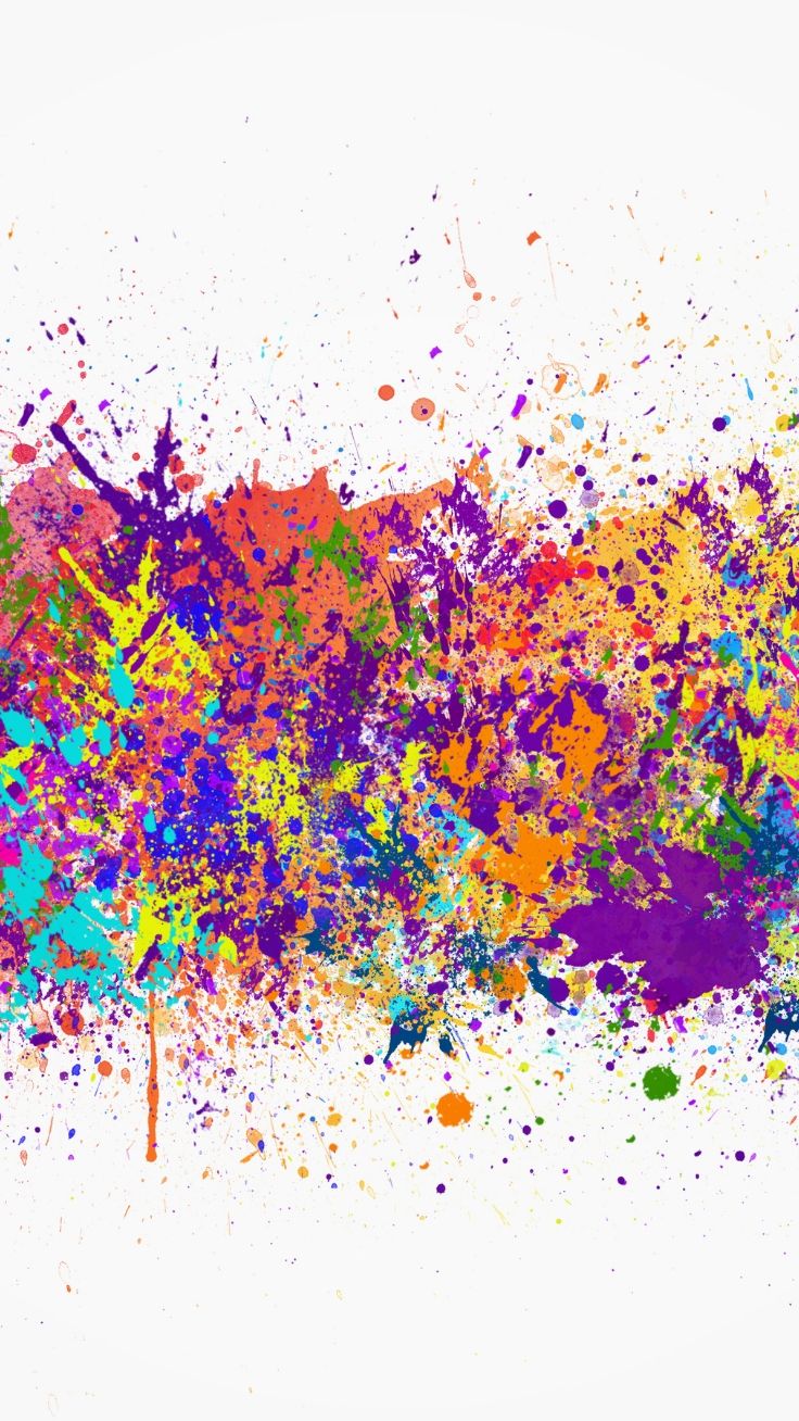 Schizzi di colore astratti, 736x1308 Verticale, iPhone Air