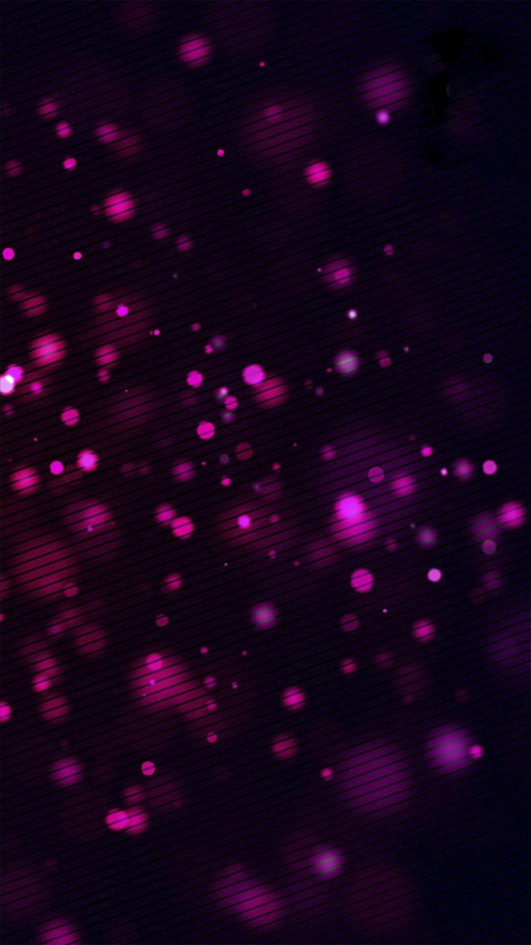 Bokeh viola su sfondo scuro, 1080x1920 Verticale, Mobile
