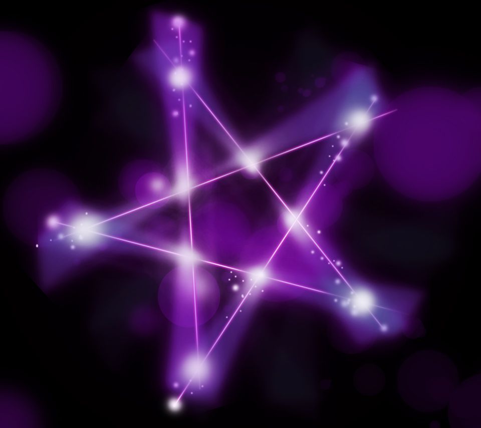 Stella astratta viola luminosa, 960x854 HD, PC