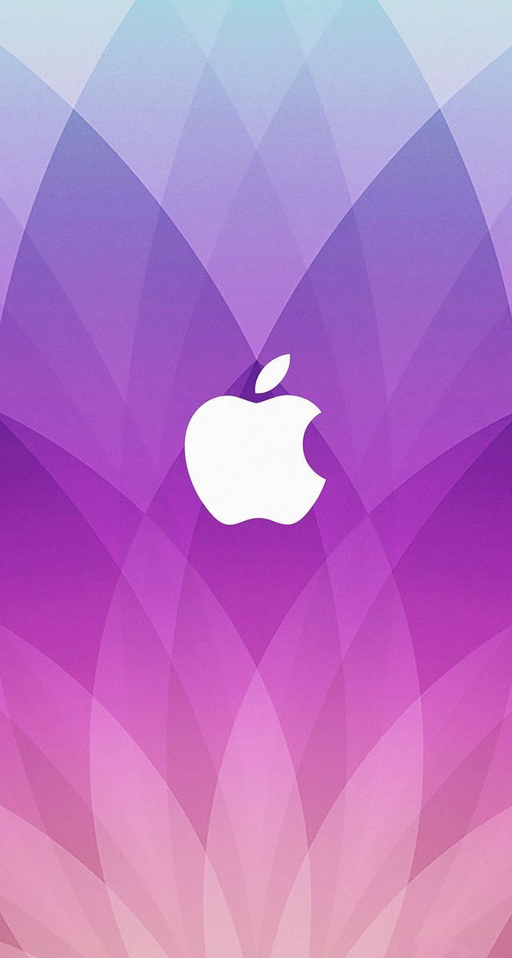 Logo Apple sfondo viola, azienda tech, 744x1392 Verticale, Telefono
