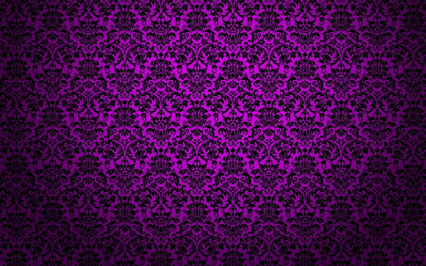 Motivo damascato viola scuro, 1440x900 HD, Desktop