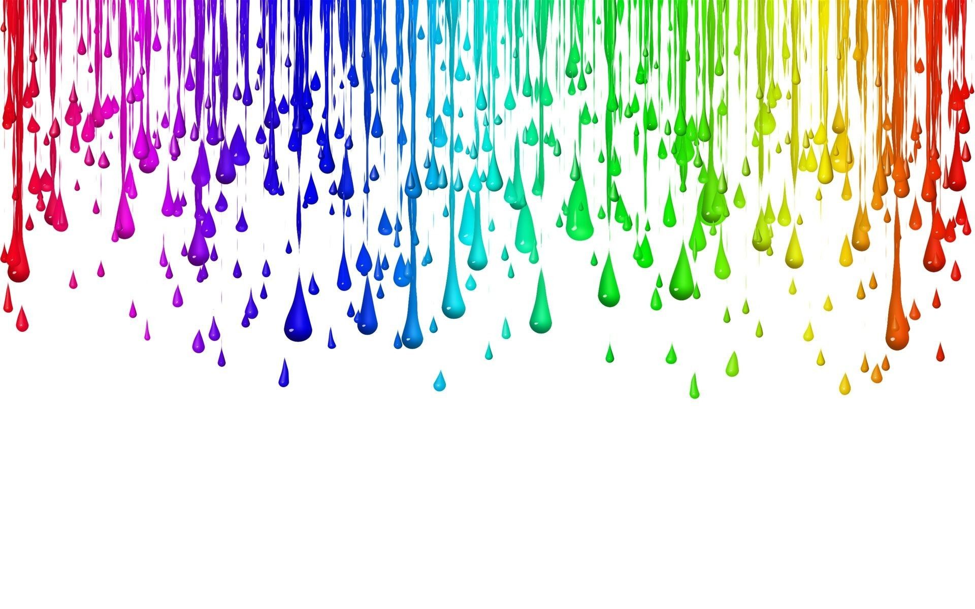 Gocce colorate arcobaleno che colano, 1920x1200 Full HD+ WUXGA, PC Desktop