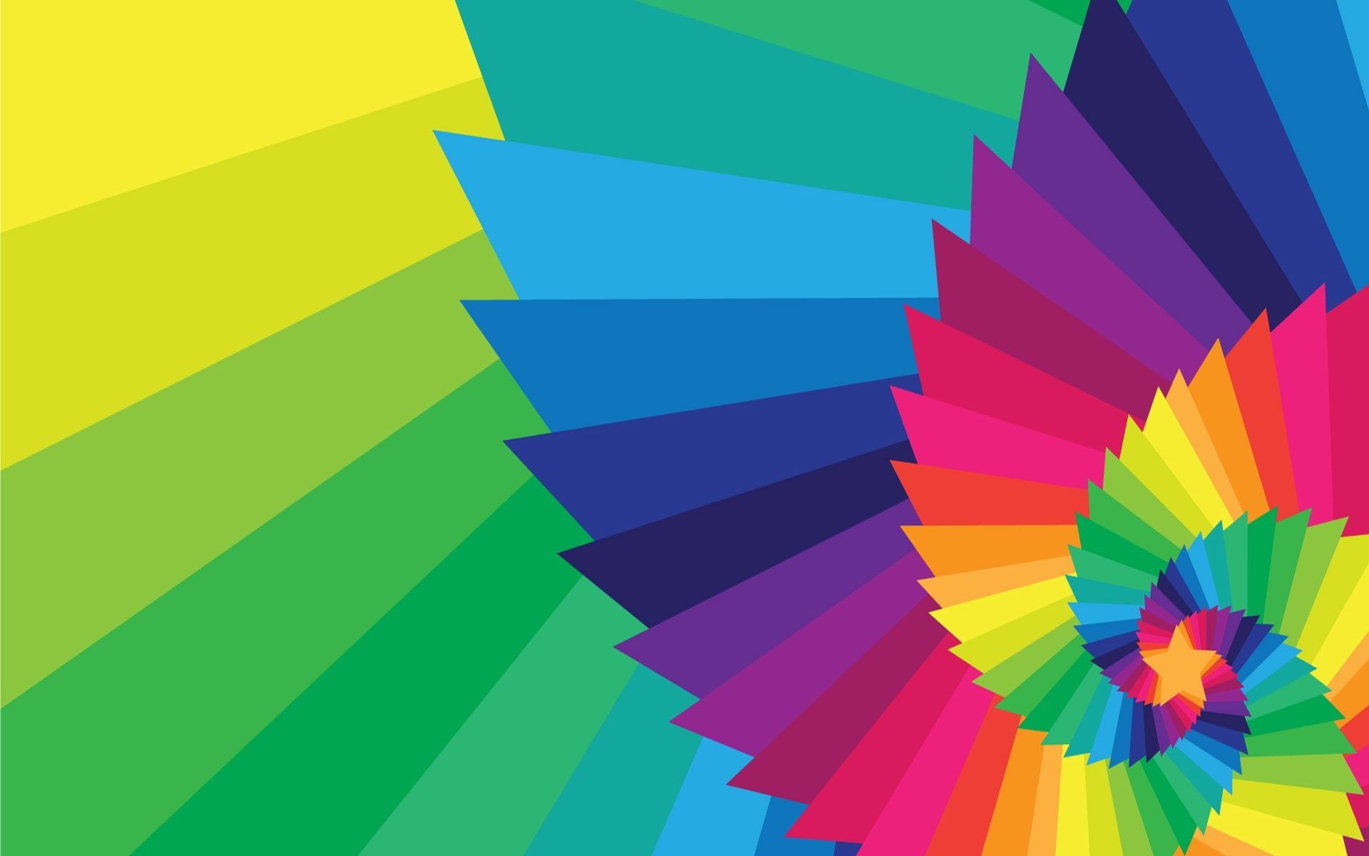 Spirale geometrica arcobaleno colorata, 1920x1200 WUXGA, Desktop