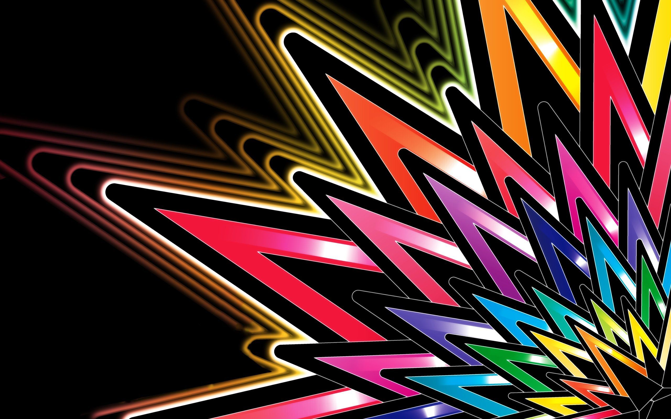 Stella astratta multicolore neon, 2560x1600 2K, Laptop