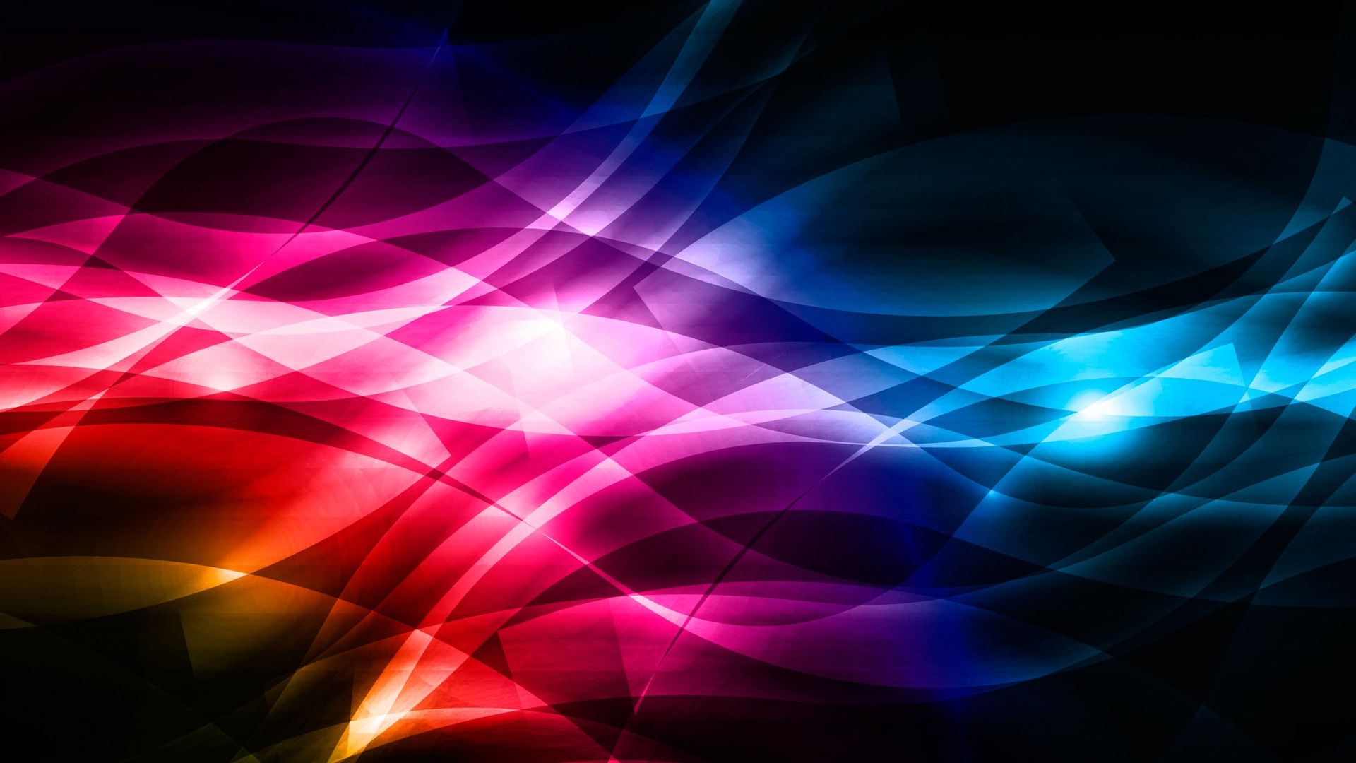 Onde astratte multicolori luminose, 1920x1080 Full HD 1080p, PC Desktop