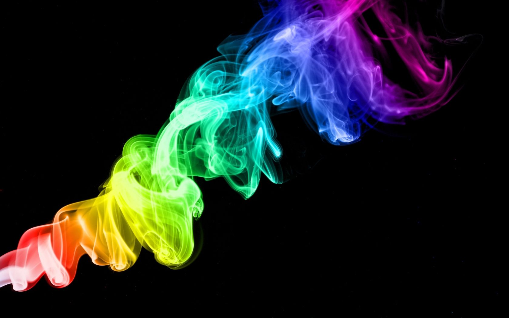 Fumo colorato arcobaleno, 1680x1050 HD Ready, Desktop