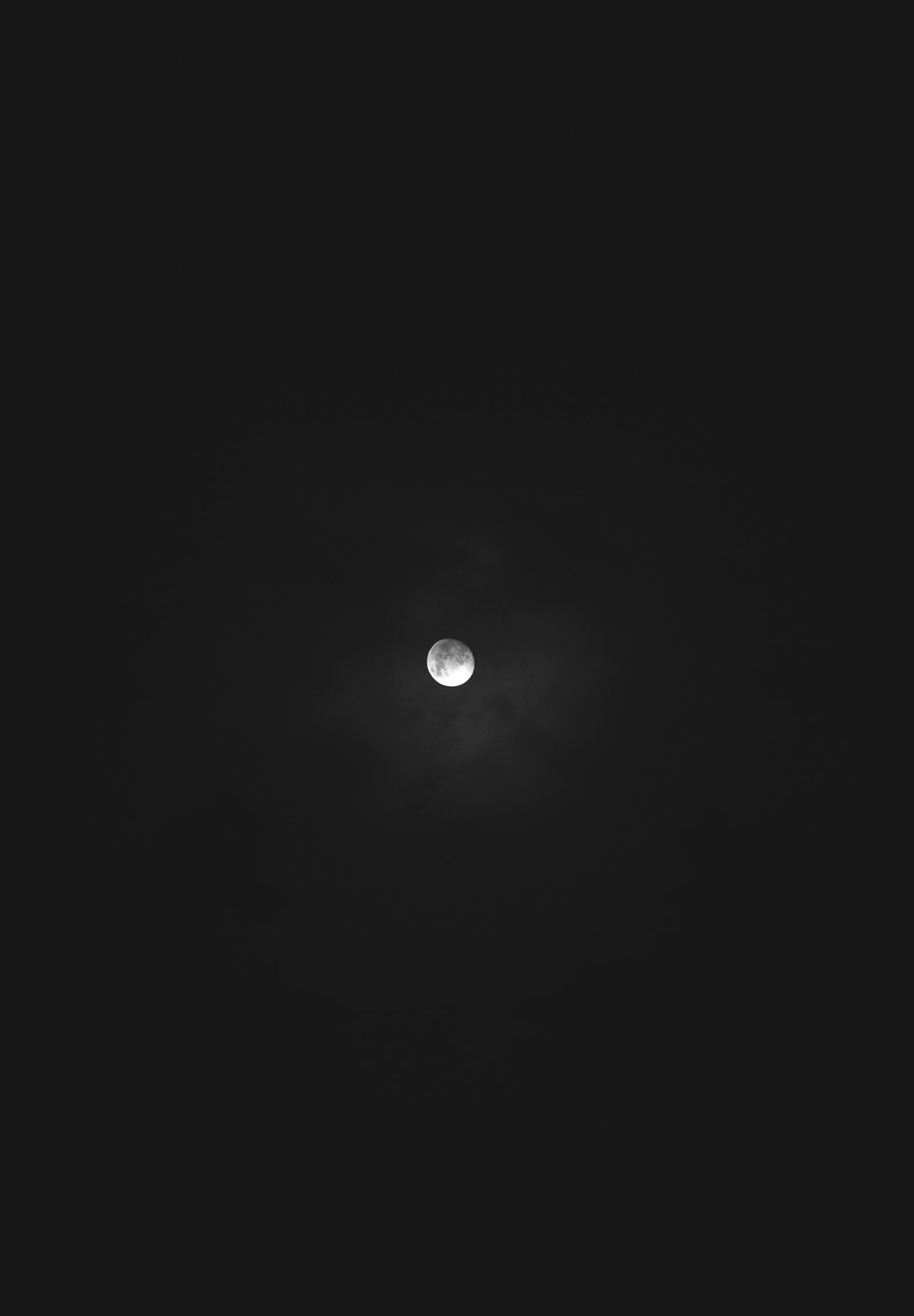 Luna piena cielo nero, 1600x2304 Verticale, Mobile