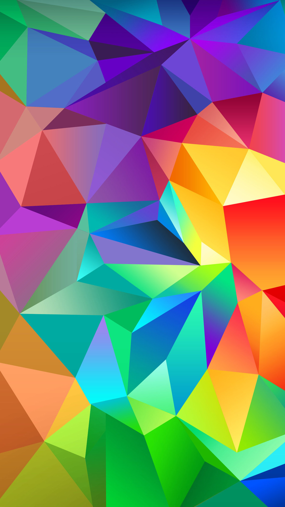 Sfondo geometrico poligonale colorato, 1080x1920 Full HD Verticale, Samsung Galaxy