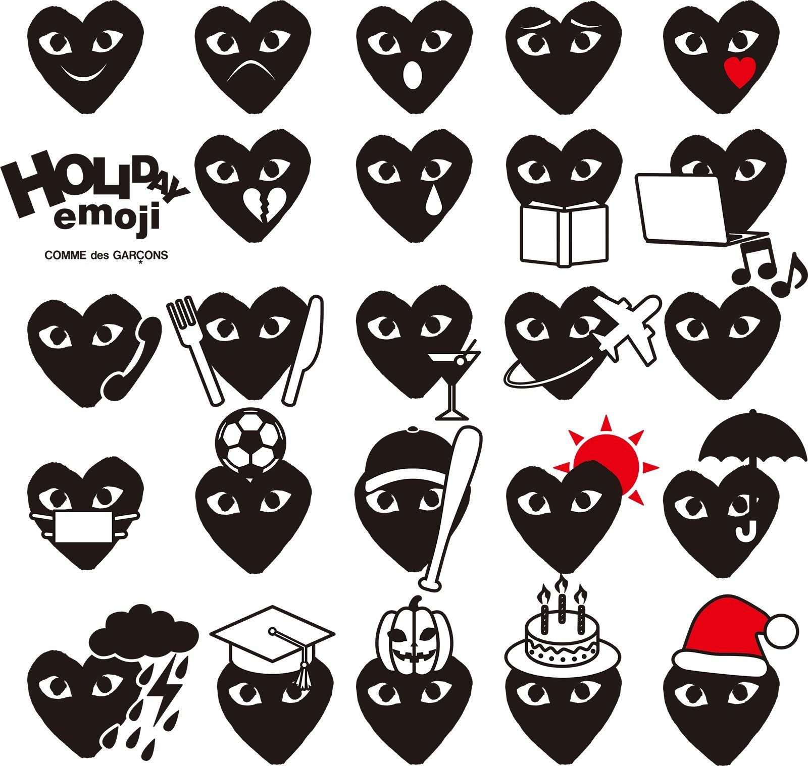 Emoji cuore Comme des Garçons, 1600x1518 900p, Desktop