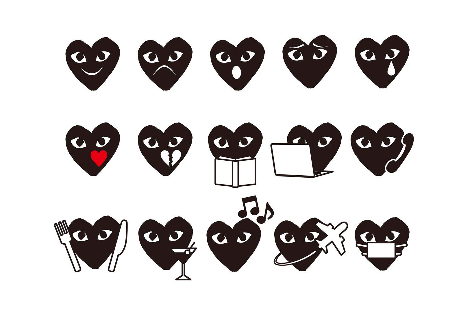 Cuori Comme des Garçons emoji, 1640x1094 900p, Desktop