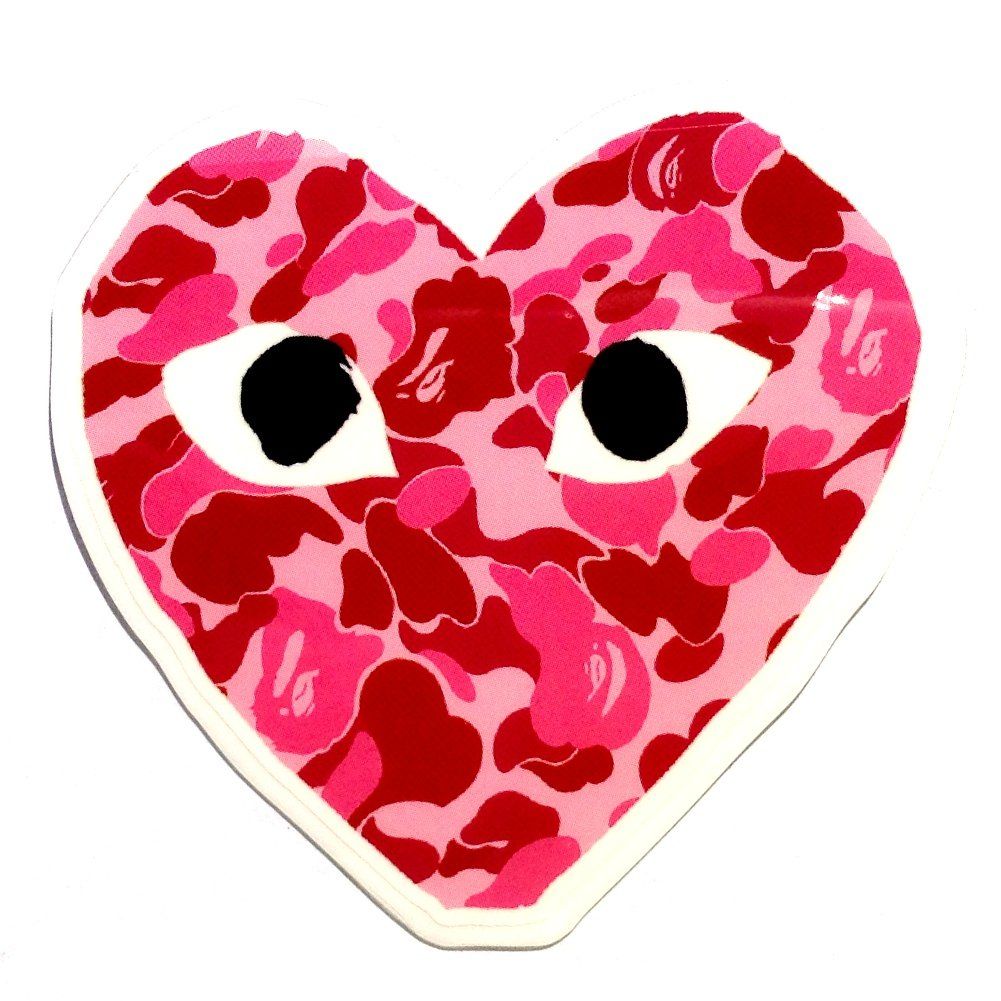 Cuore CDG occhi camouflage, 1001x1001 HD, Desktop