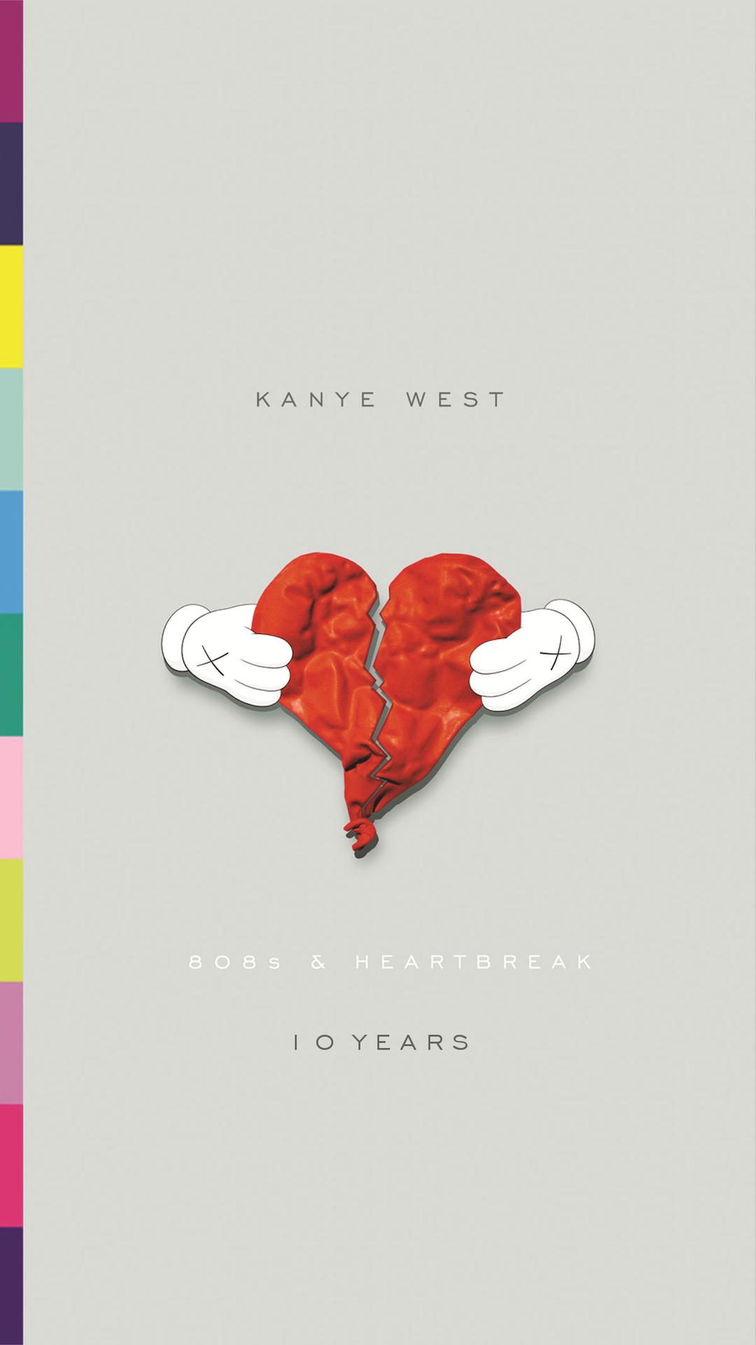 Copertina Kanye West 808s Heartbreak, 1080x1920 Verticale, Samsung Galaxy