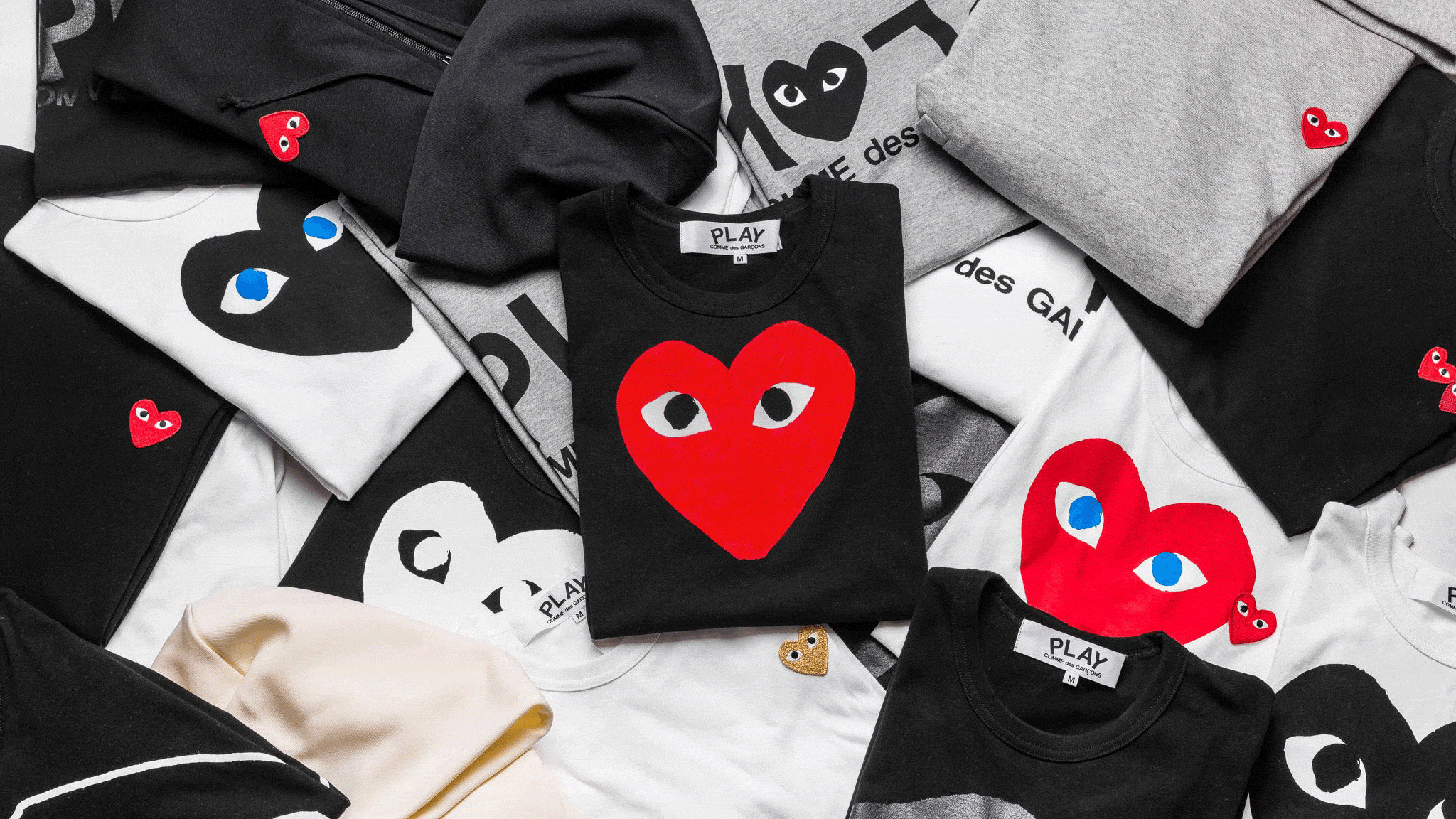 Comme des Garçons Play cuori, 2048x1152 Hi-Res, Desktop