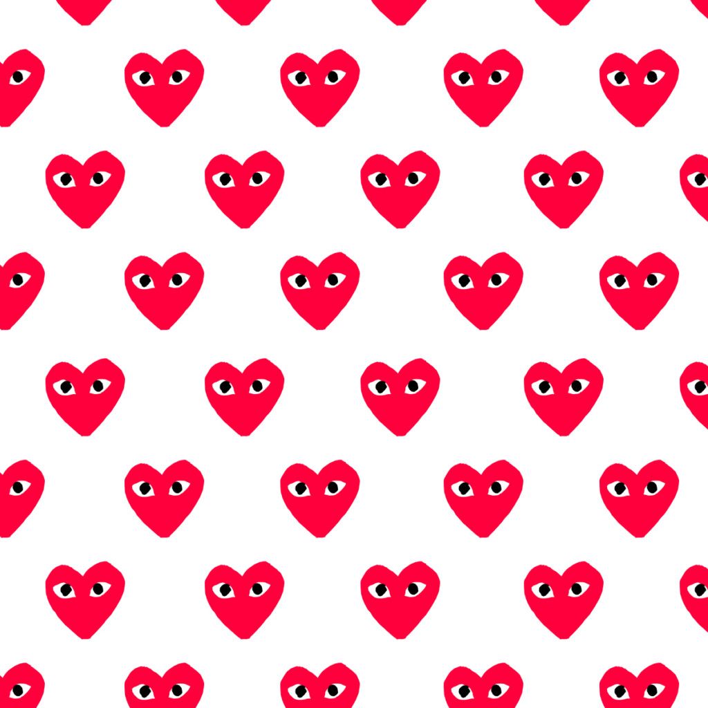 Cuori con occhi CDG, 1024x1024 HD, Laptop