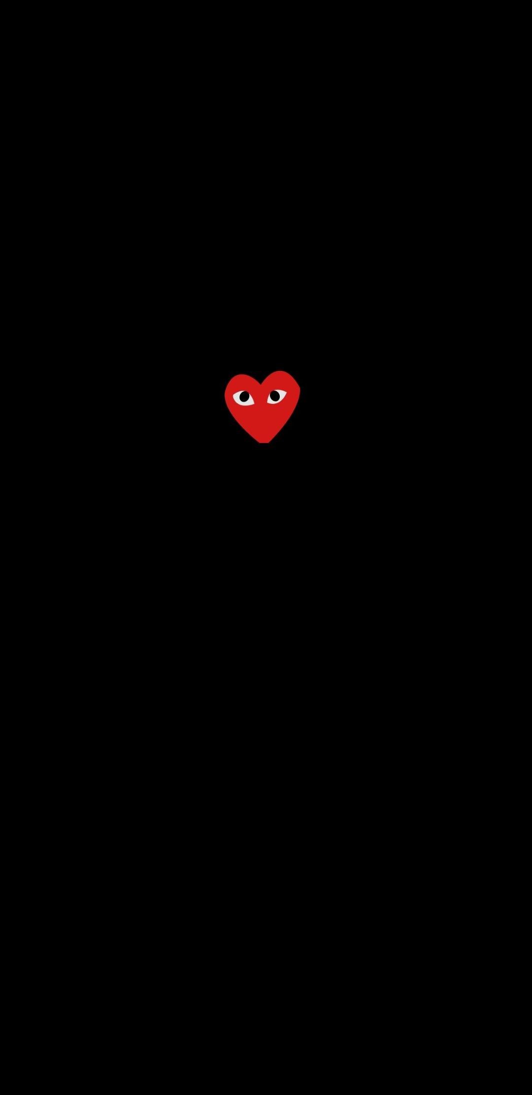 Cuori Comme des Garçons con occhi, 1920x1080 Full HD, PC