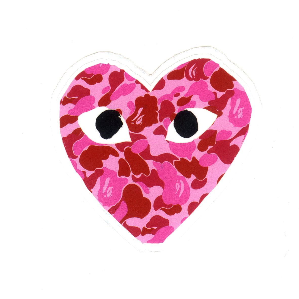 Cuore camo rosa CDG Bape, 1181x1181 HD, PC
