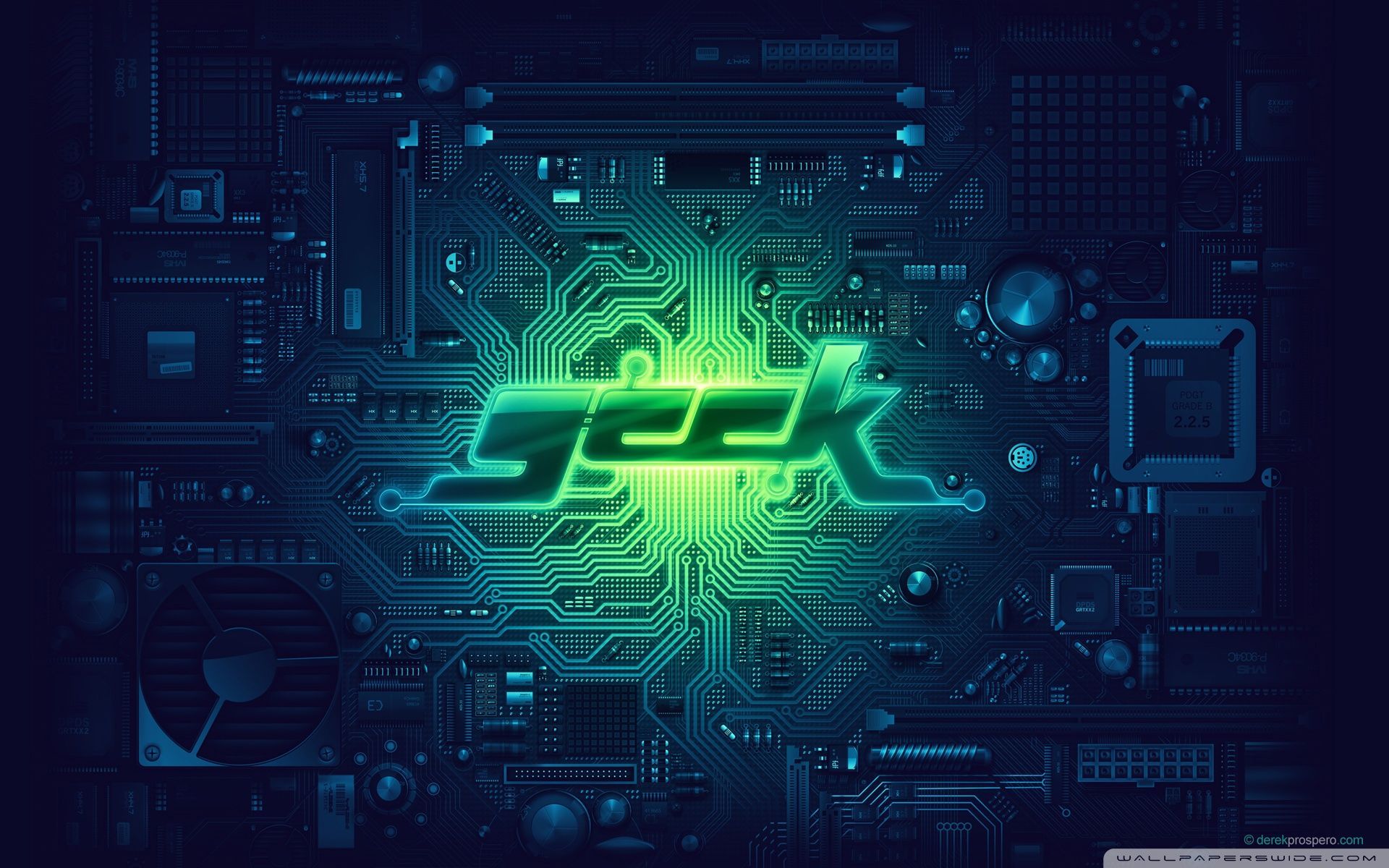 Circuito elettronico verde geek, 1920x1200 Full HD+ WUXGA, Monitor Gaming