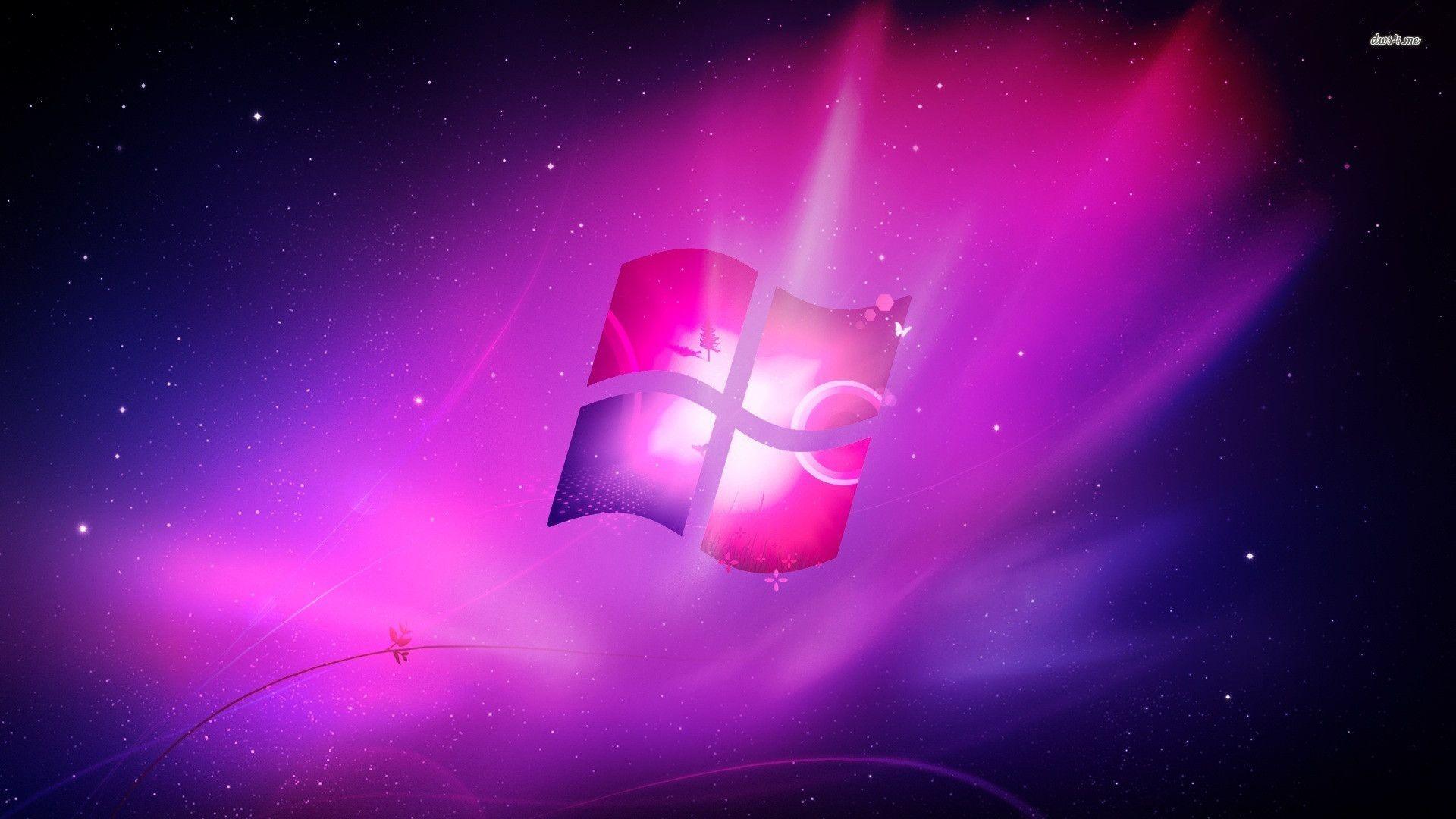 Logo Windows viola stellato, sfondi per Computer, 1920x1080 1080p, PC Desktop