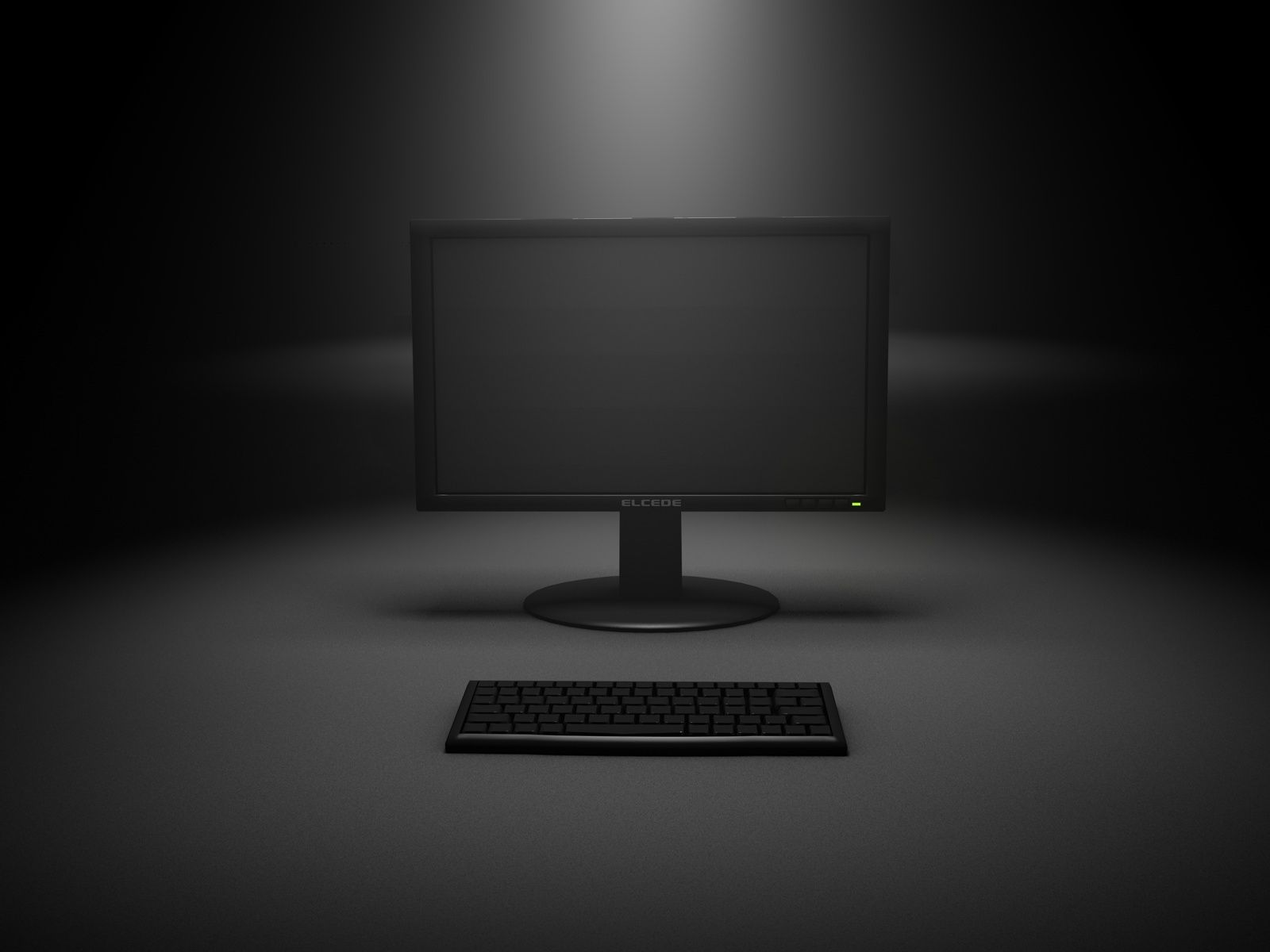 Monitor e tastiera sfondo scuro, sfondi per Computer, 1600x1200 HD Ready, PC