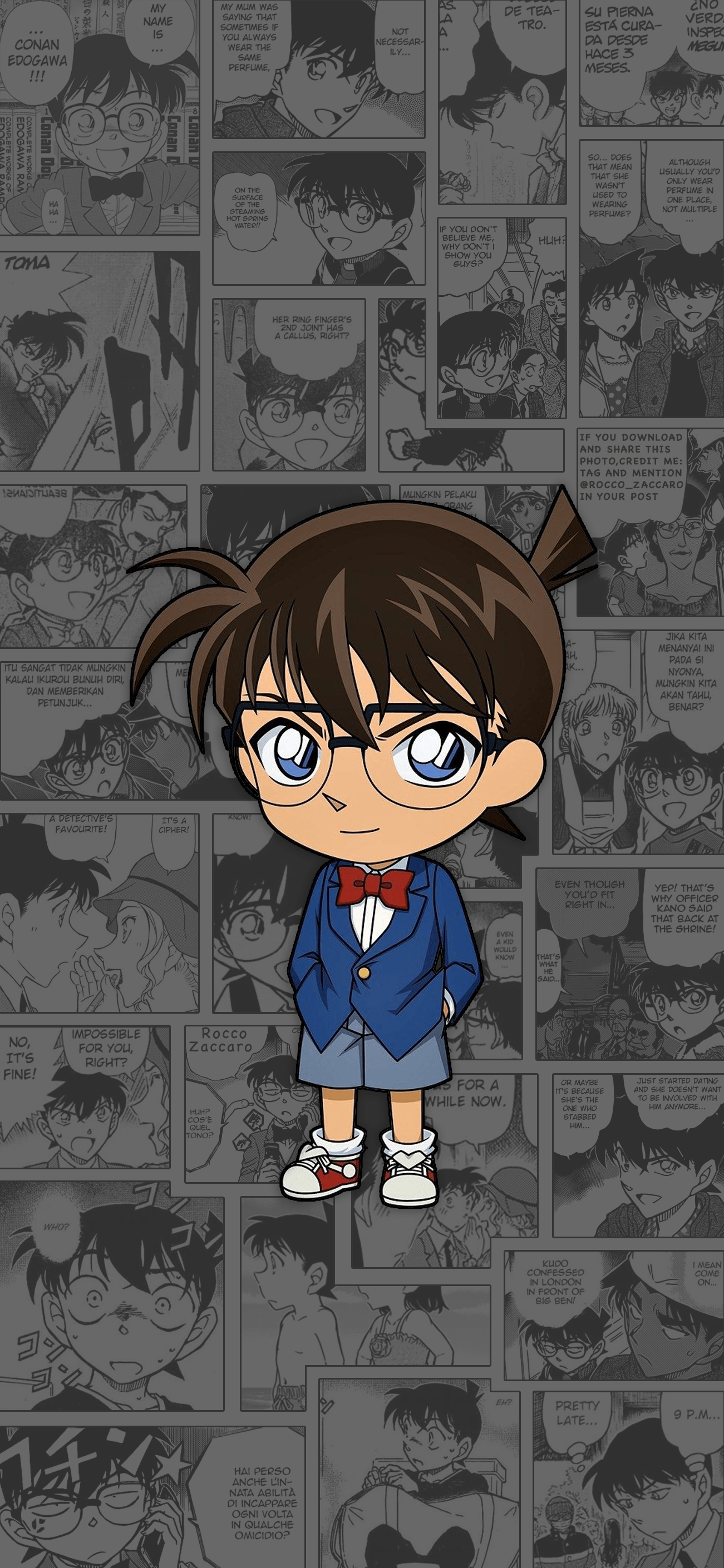 Detective Conan personaggi gruppo, 1412x2015 Full HD Verticale, iPhone Pro