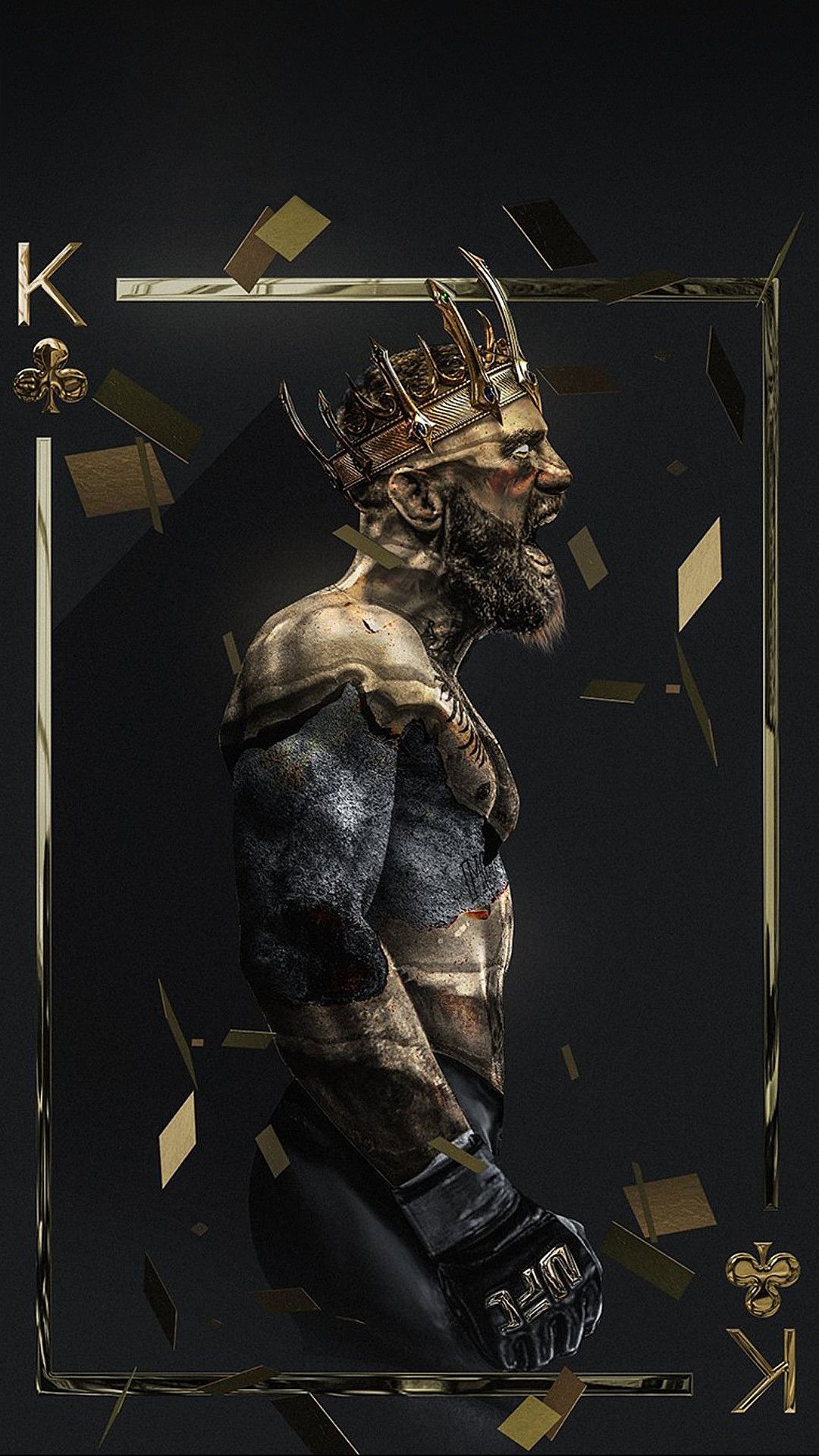 Conor McGregor re carta gioco, 1080x1920 Verticale, iPhone Pro