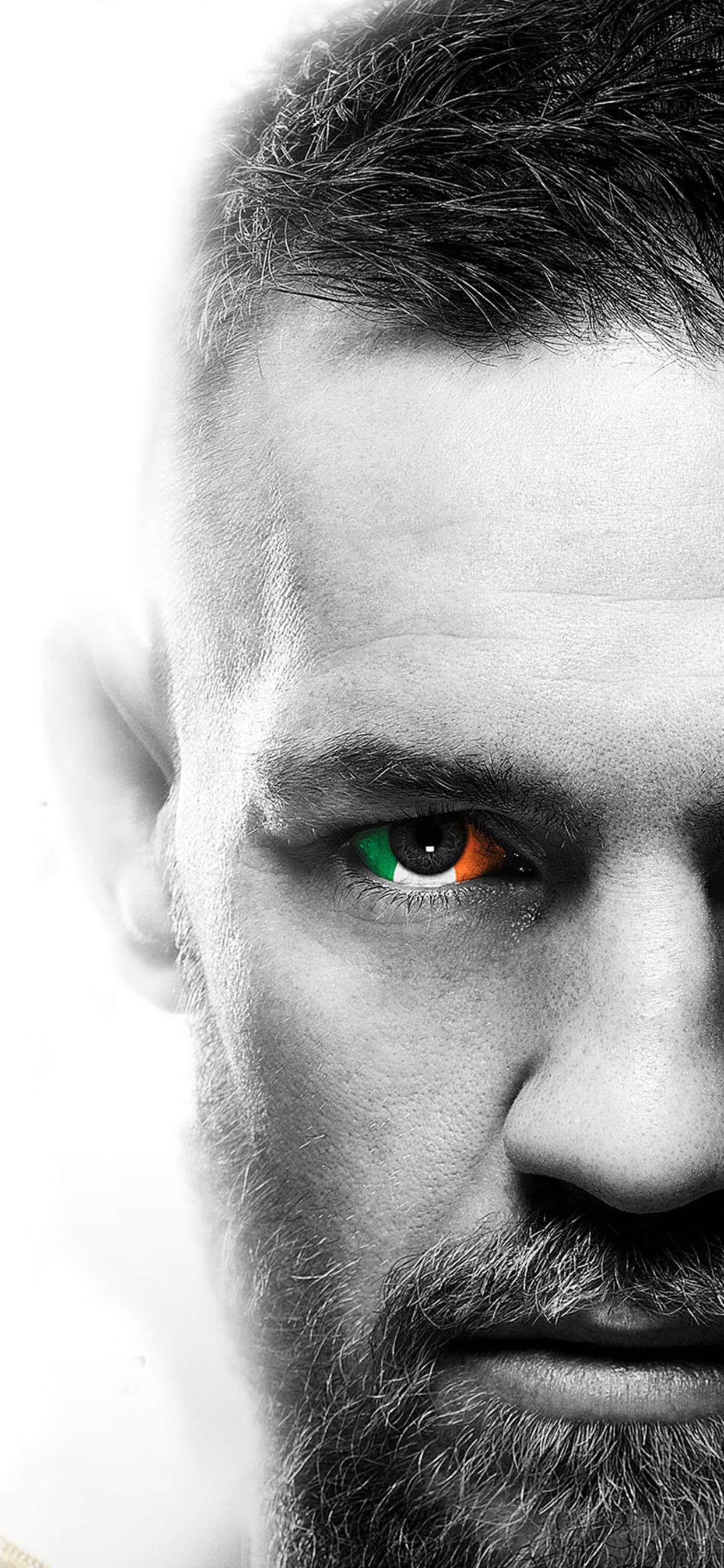 Conor McGregor volto bianco nero, 1242x2688 Full HD Verticale, iPhone Pro
