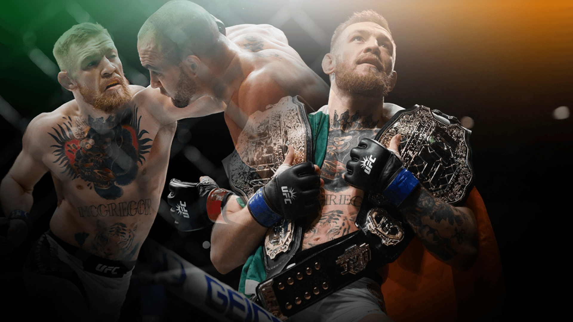 Conor McGregor collage MMA, 1920x1080 Full HD, Desktop