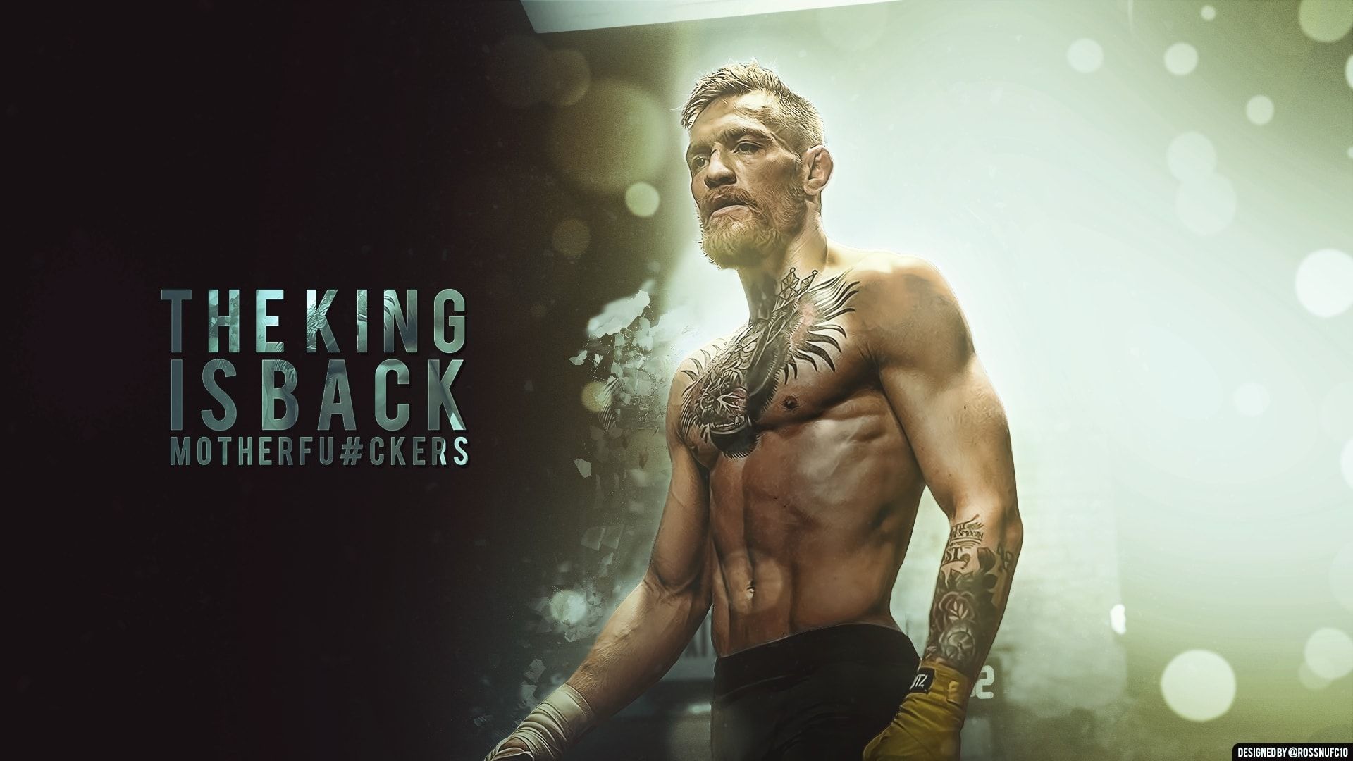 Conor McGregor ritratto tatuato, 1920x1080 Full HD, Desktop